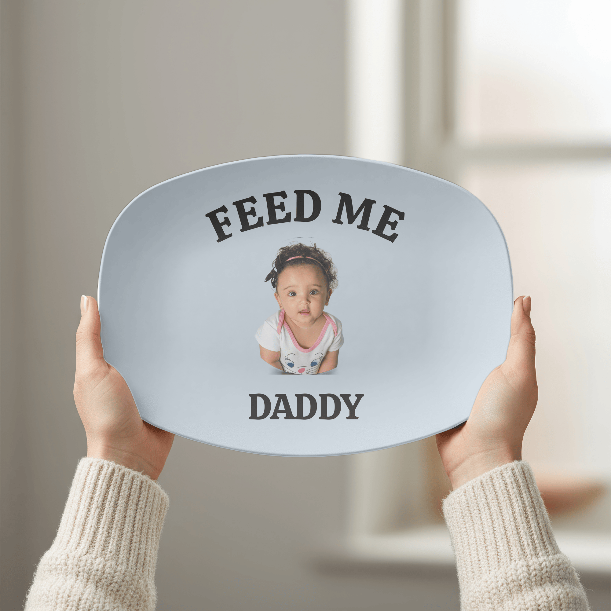 Personalized Baby Photo Platter by Lil Plate Shop