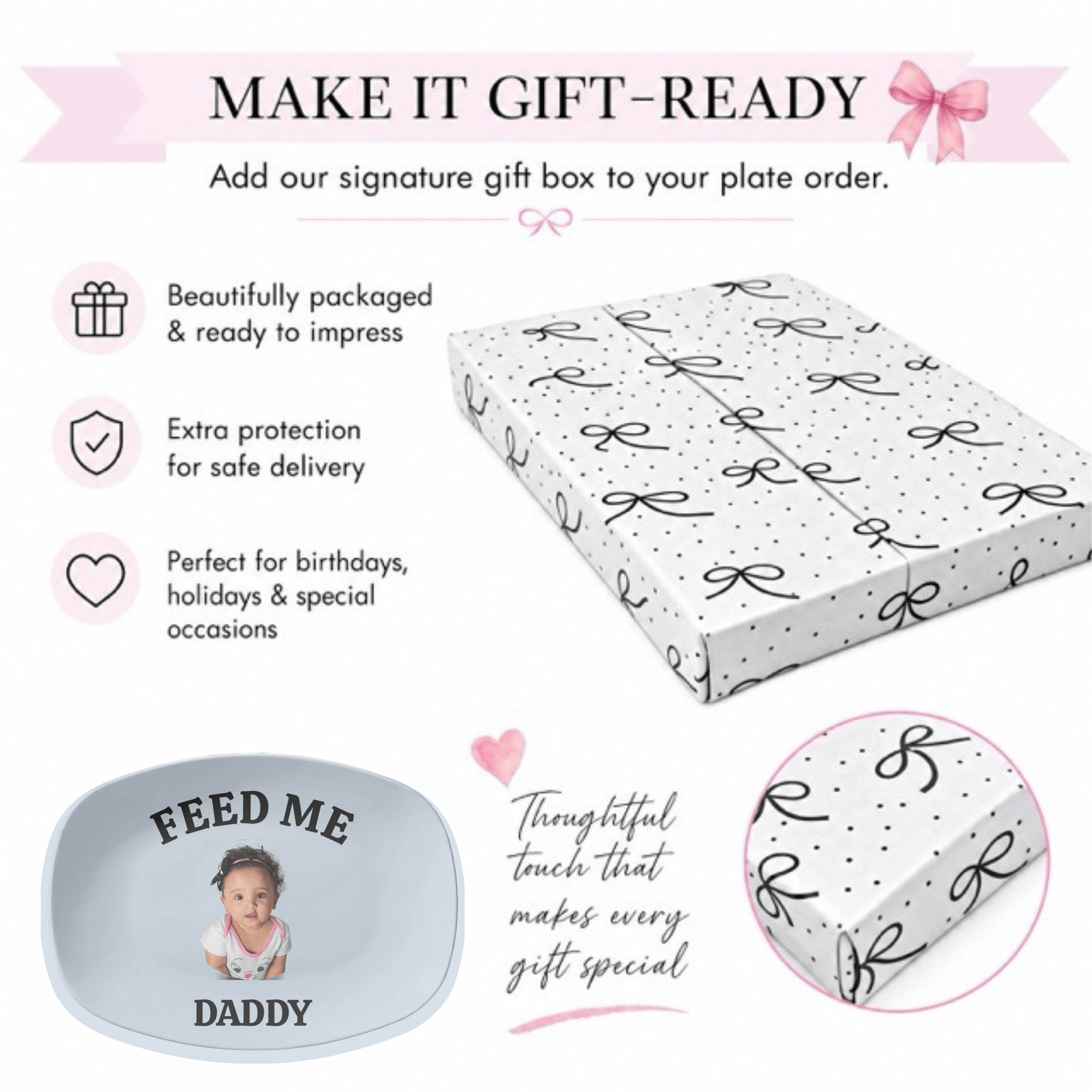 Personalized Baby Photo Platter by Lil Plate Shop