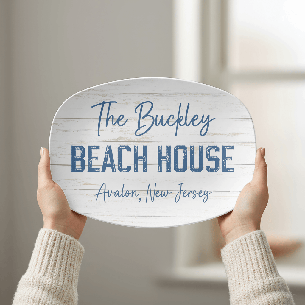 Personalized Beach House Platter by Lil Plate Shop