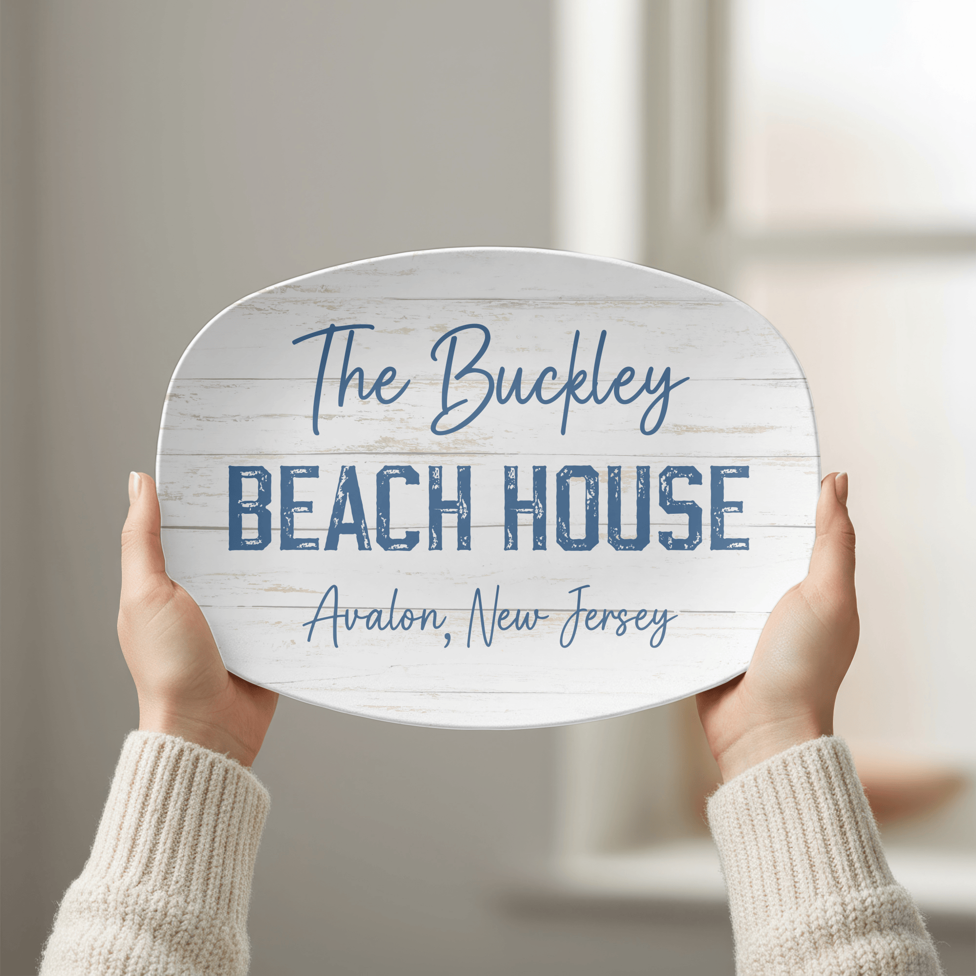 Personalized Beach House Platter by Lil Plate Shop