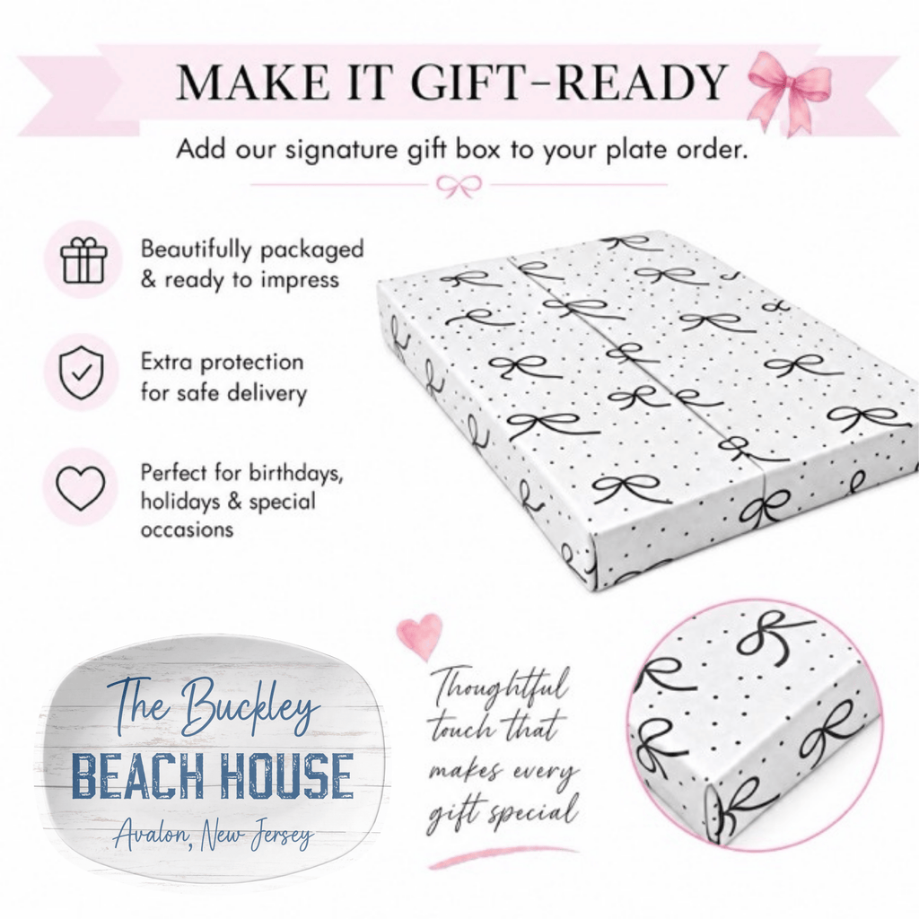 Personalized Beach House Platter by Lil Plate Shop