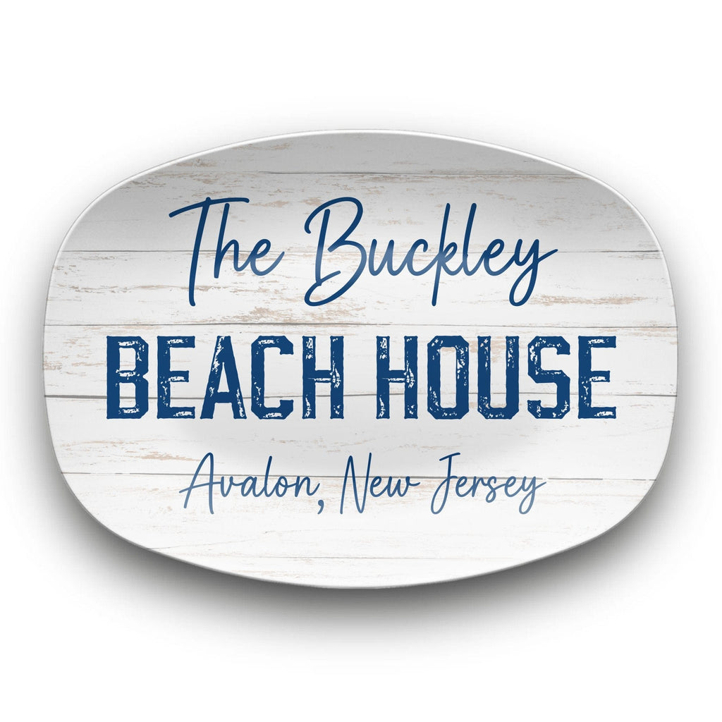 Personalized Beach House Platter by Lil Plate Shop