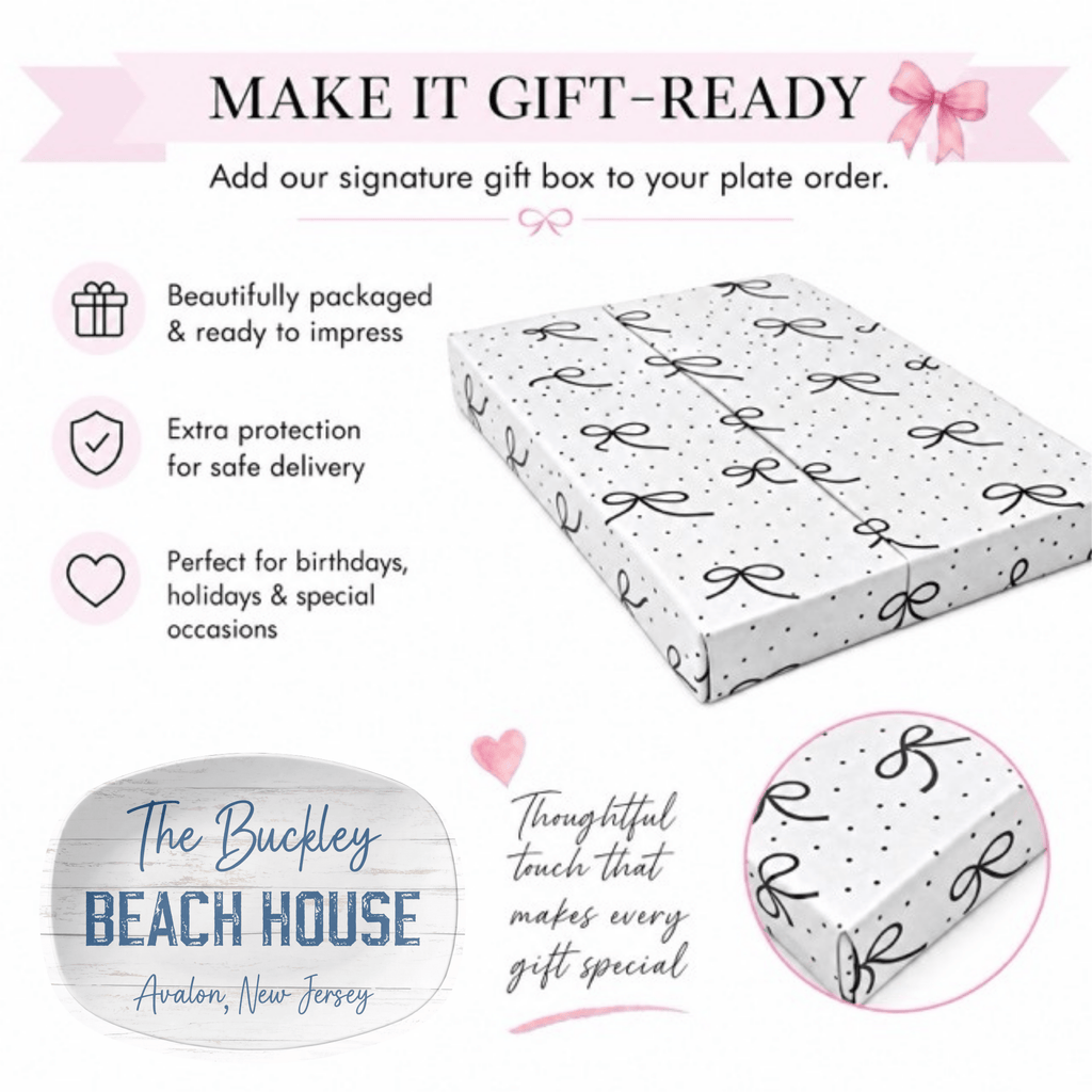 Personalized Beach House Platter by Lil Plate Shop