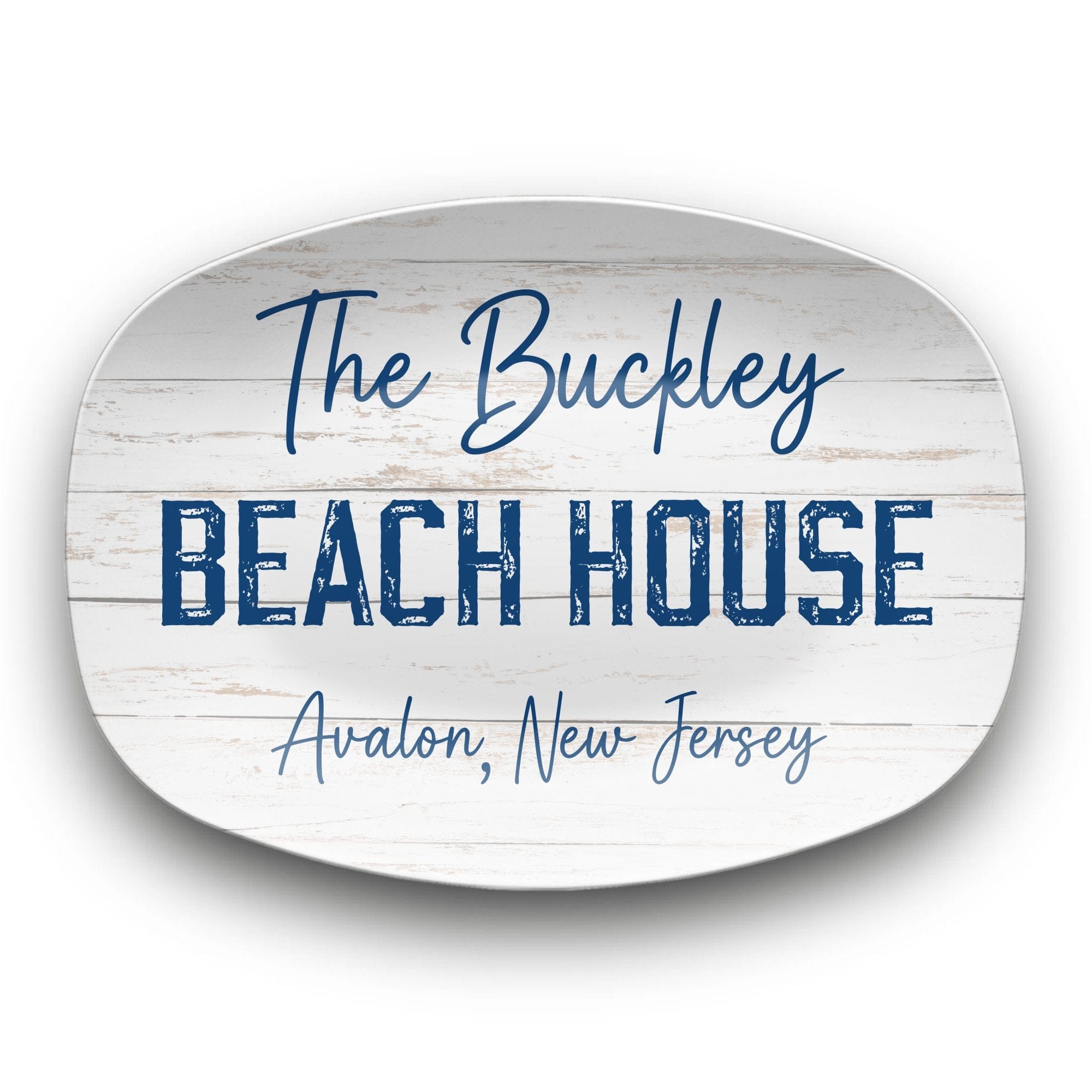 Personalized Beach House Platter by Lil Plate Shop