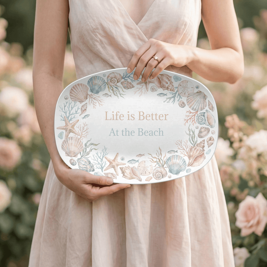 Personalized Beach Platter by Lil Plate Shop
