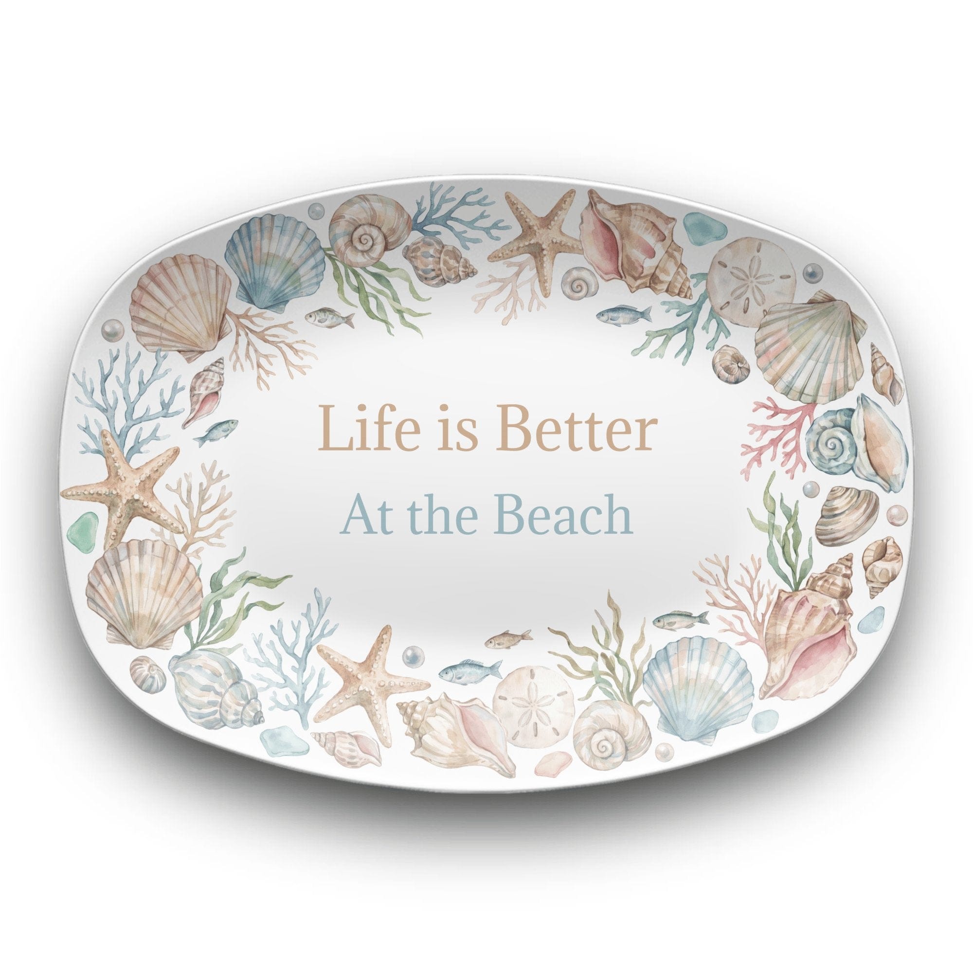 Personalized Beach Platter by Lil Plate Shop