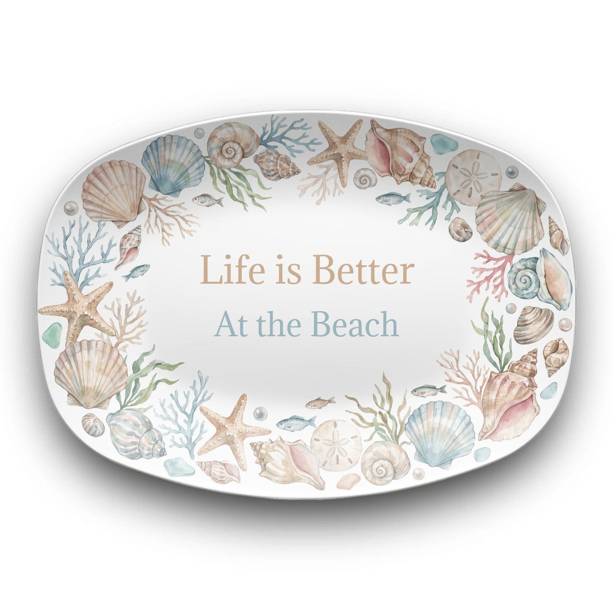 Personalized Beach Platter by Lil Plate Shop