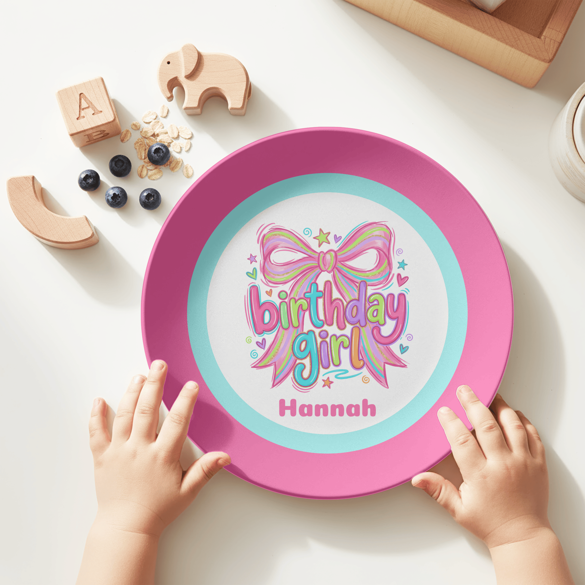 Personalized Birthday Girl Plate by Lil Plate Shop