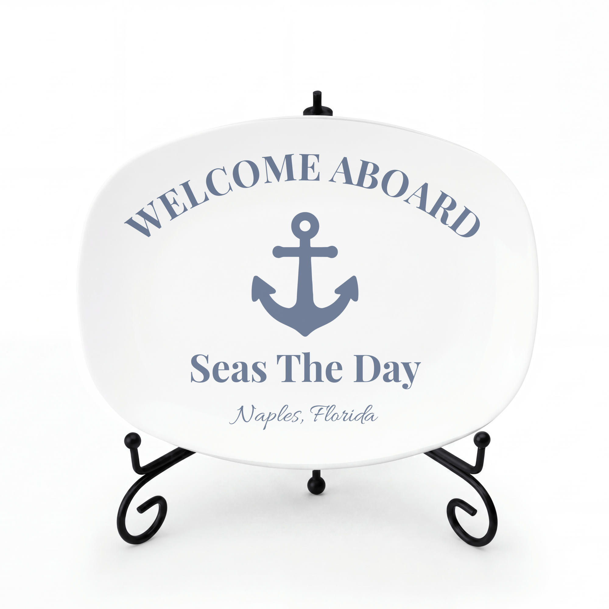 Personalized Boat Lover Platter by Lil Plate Shop