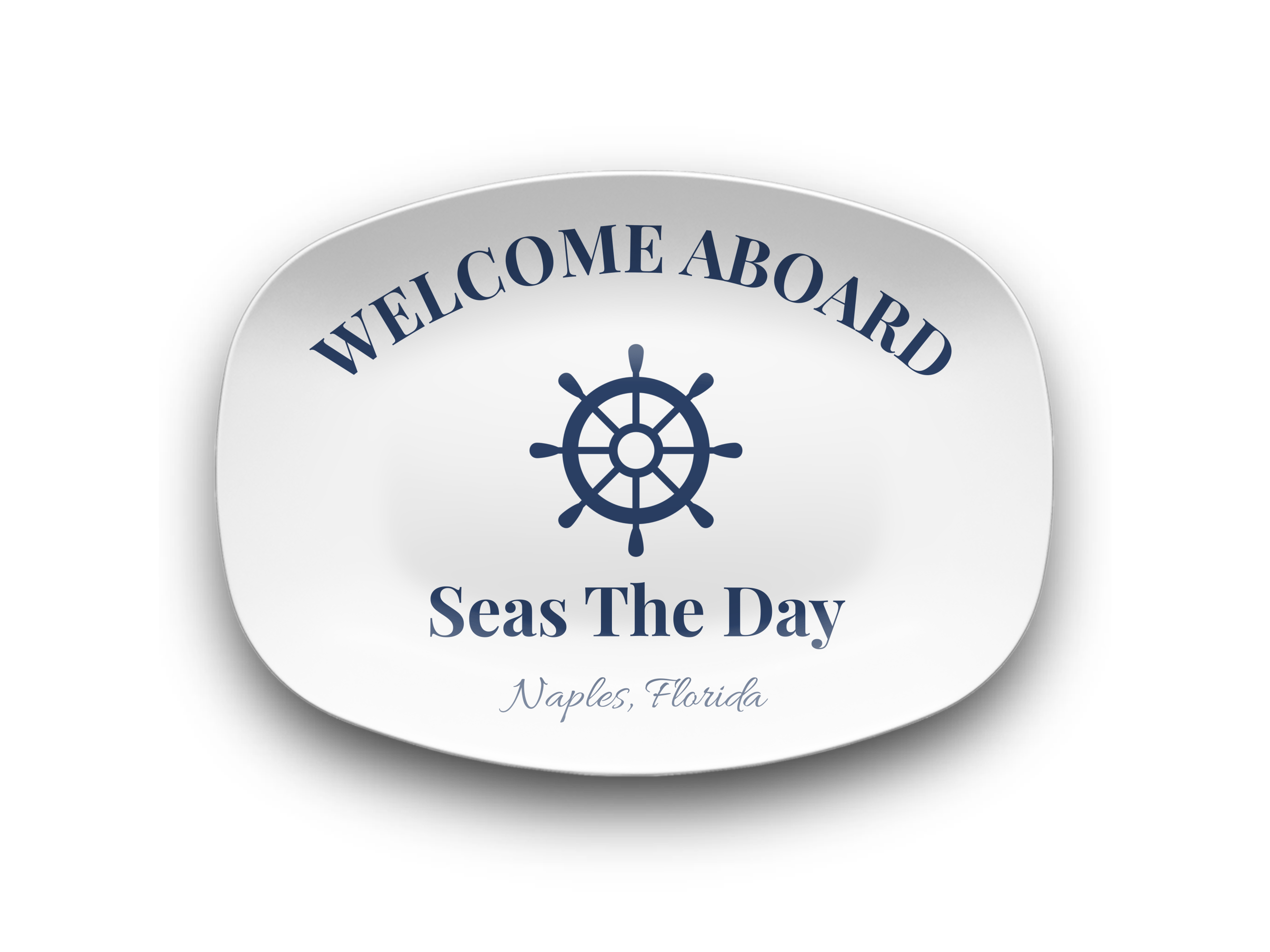 Personalized Boat Lover Platter by Lil Plate Shop