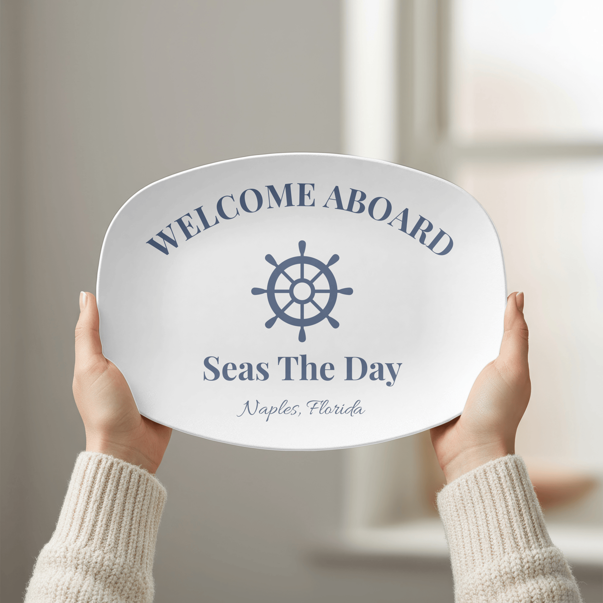 Personalized Boat Lover Platter by Lil Plate Shop
