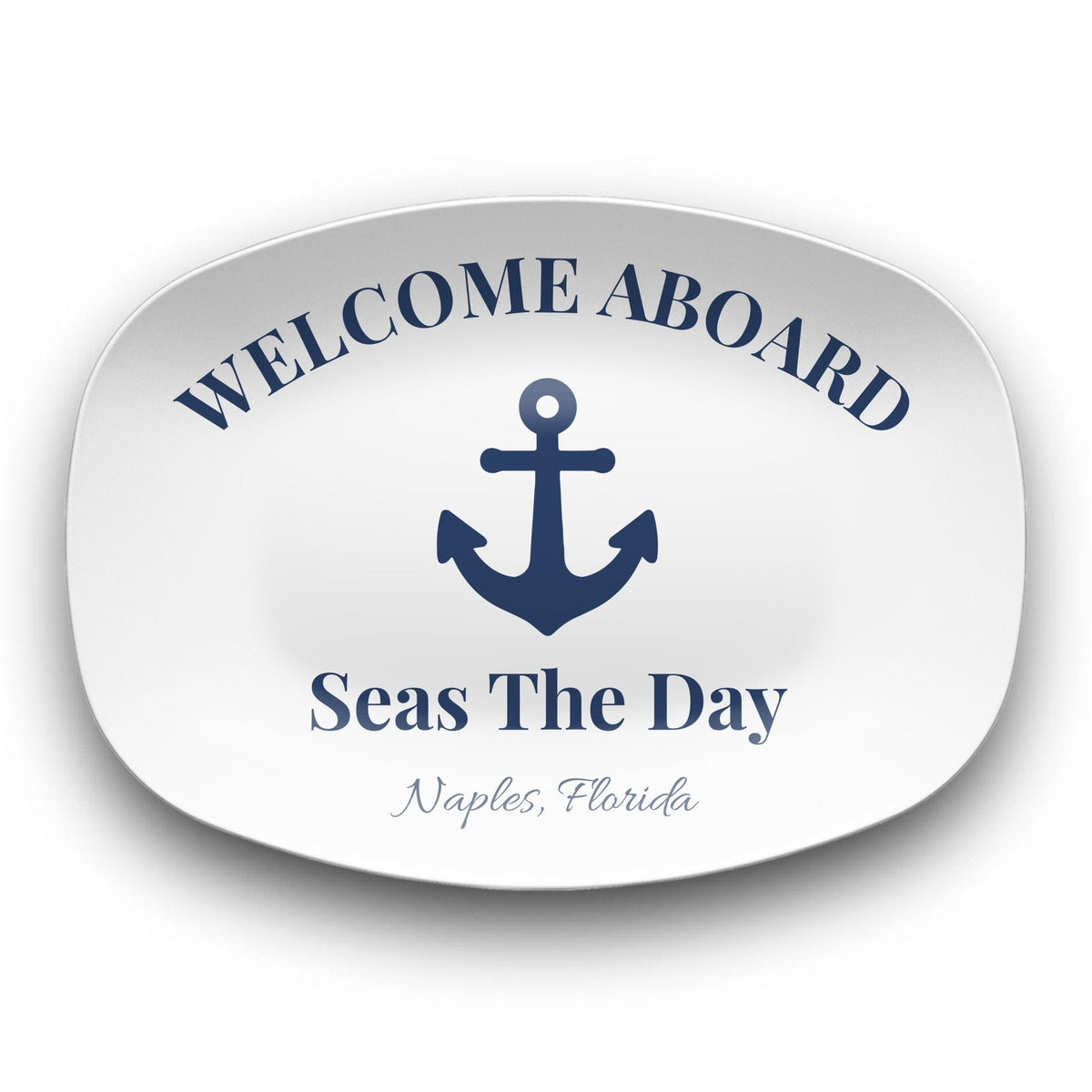 Personalized Boat Lover Platter Platter / Anchor by Lil Plate Shop