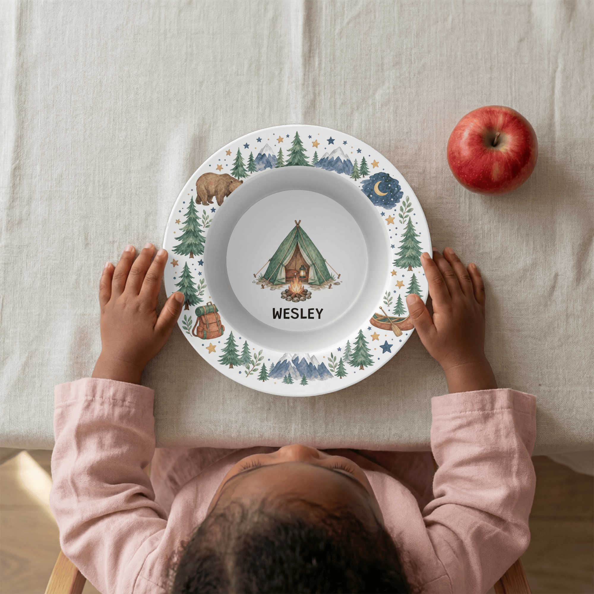 Personalized Camping Bowl by Lil Plate Shop