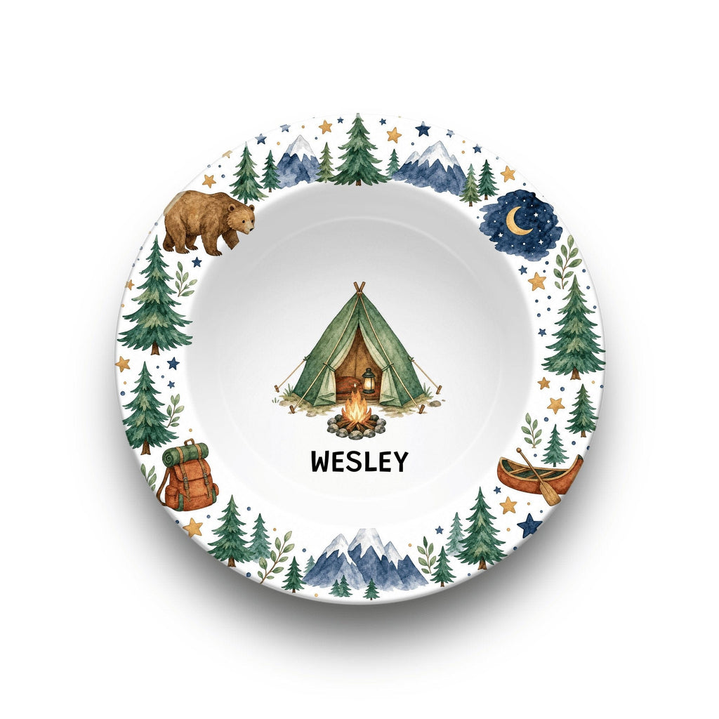 Personalized Camping Bowl by Lil Plate Shop