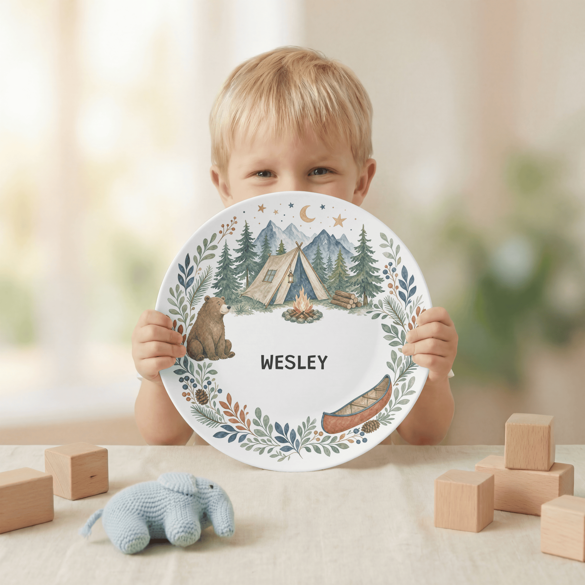 Personalized Camping Plate by Lil Plate Shop