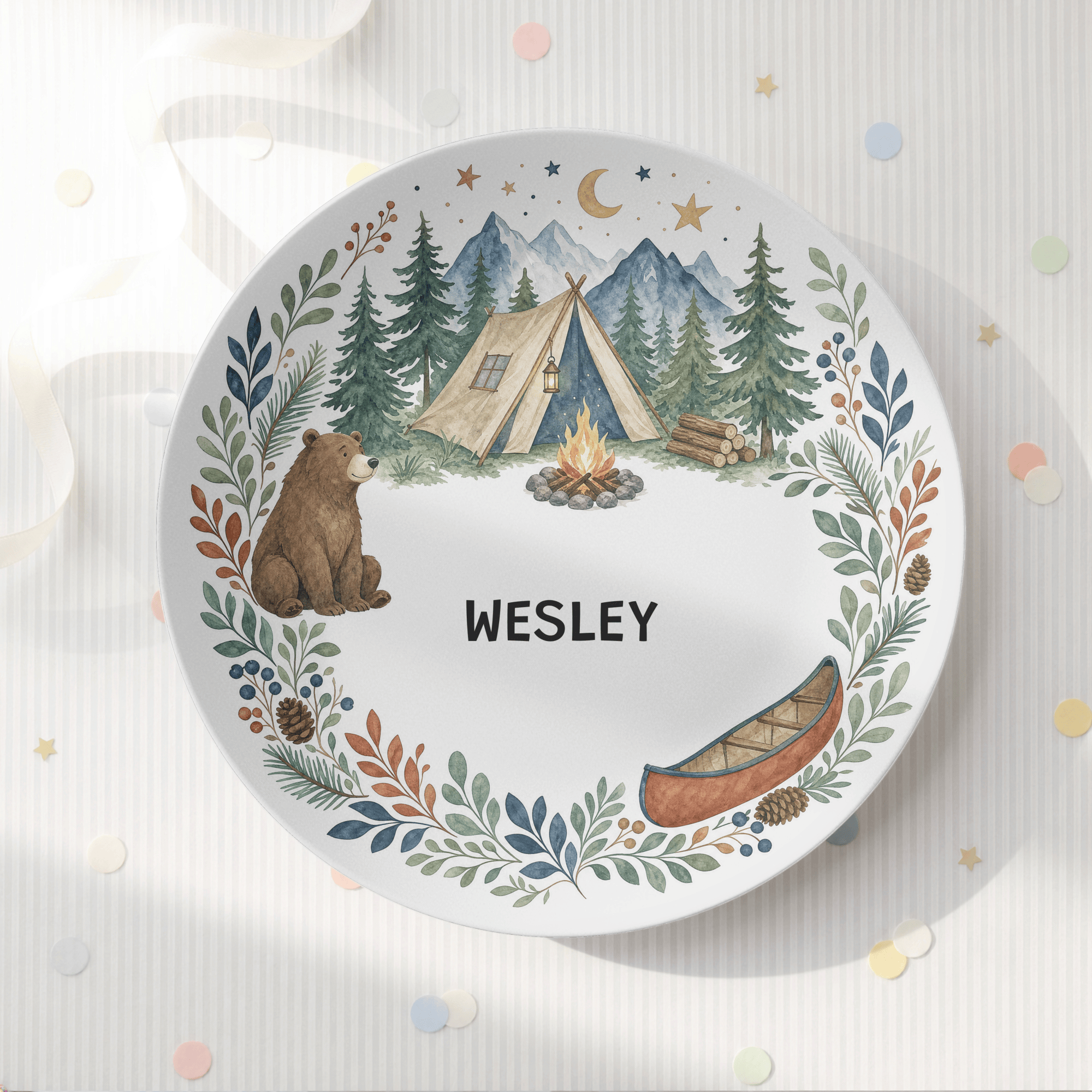 Personalized Camping Plate by Lil Plate Shop