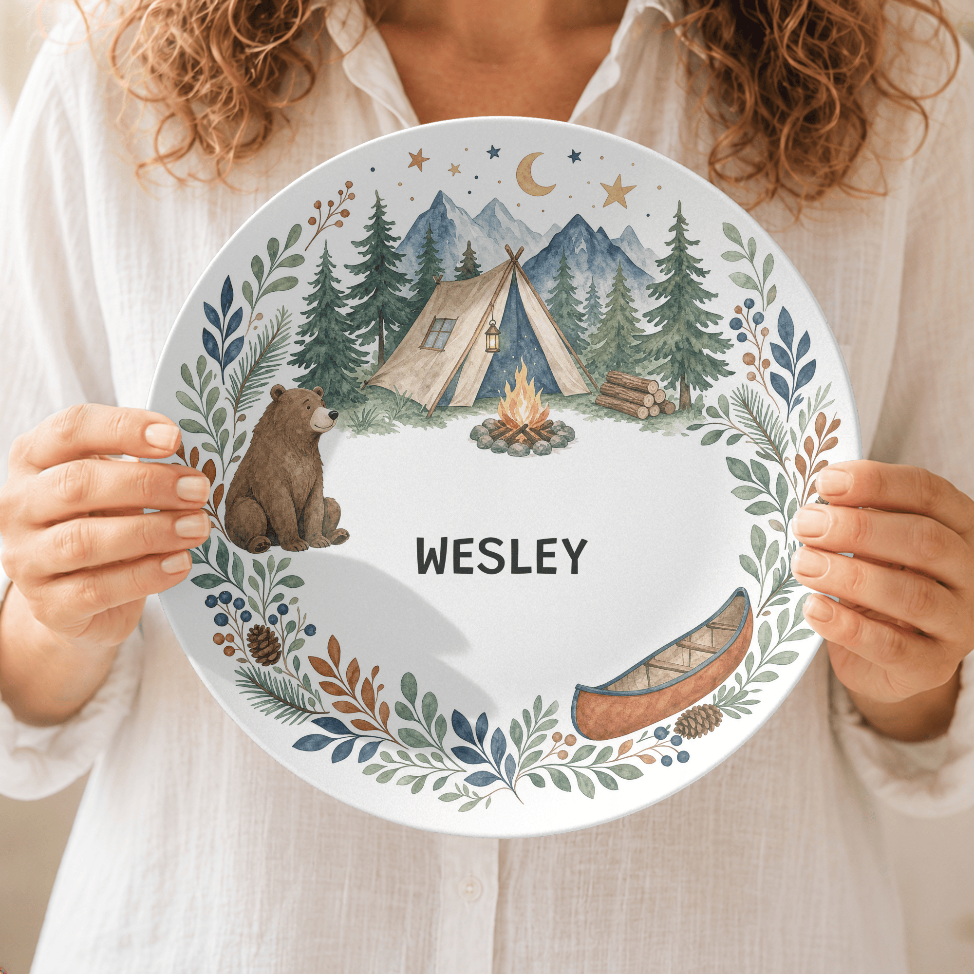 Personalized Camping Plate by Lil Plate Shop