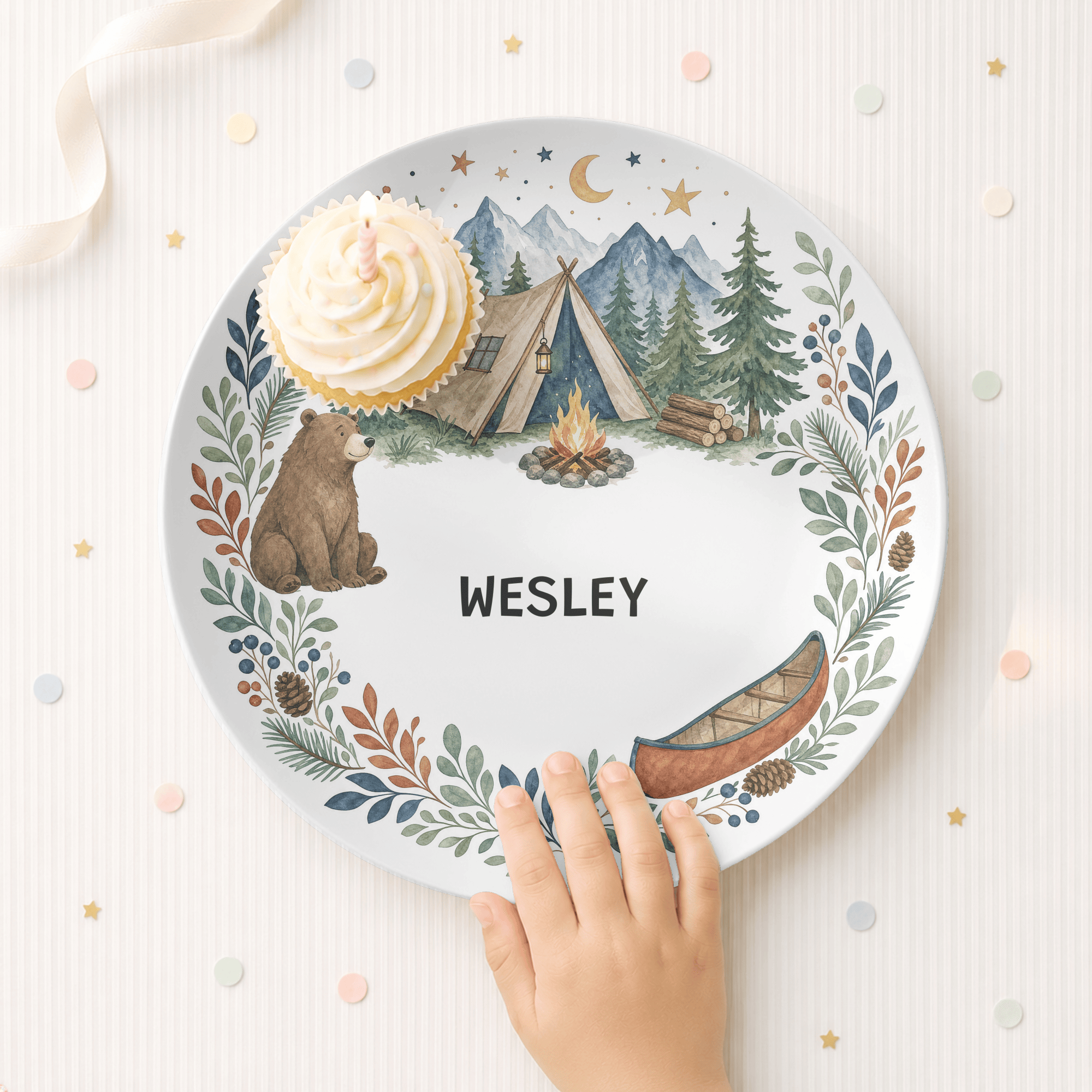 Personalized Camping Plate by Lil Plate Shop