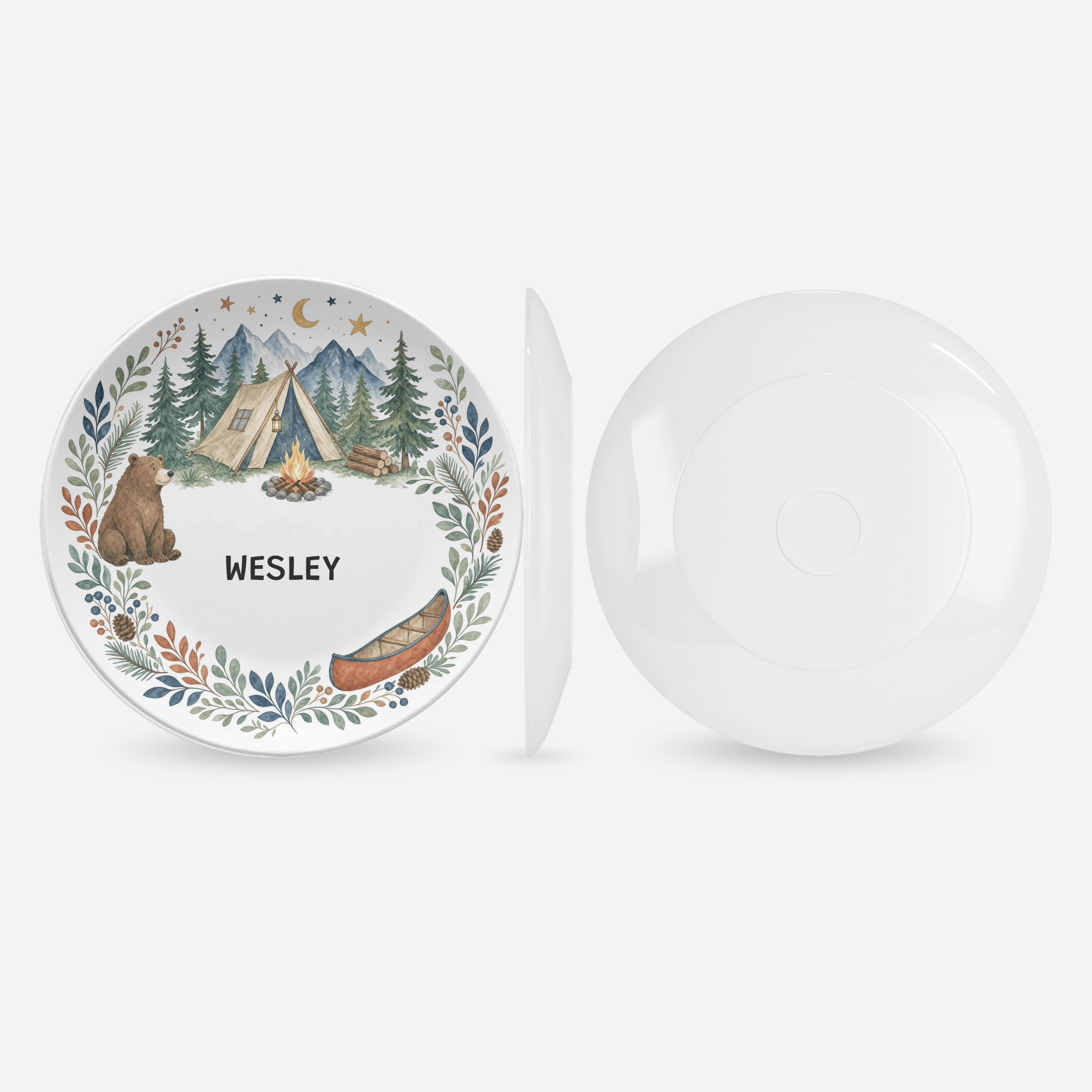 Personalized Camping Plate by Lil Plate Shop