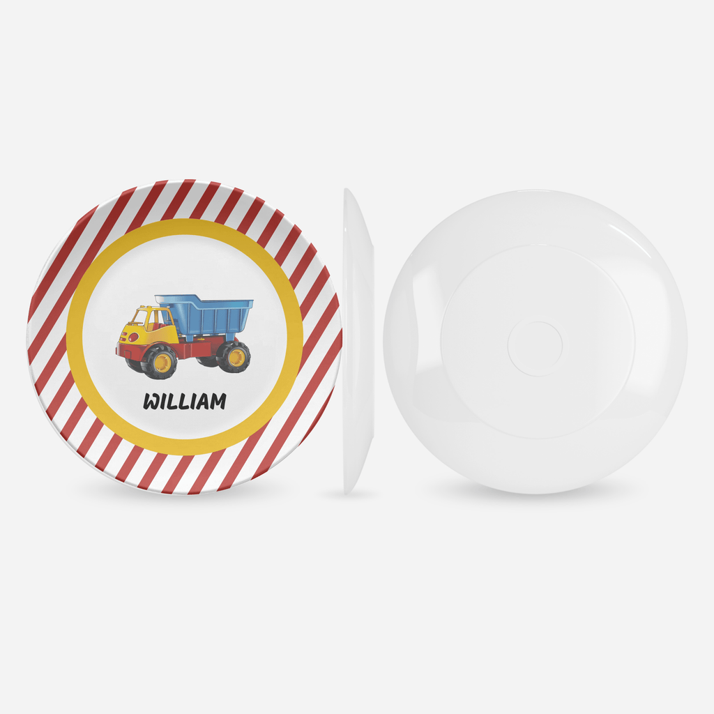 Personalized Dump Truck Plate by Lil Plate Shop