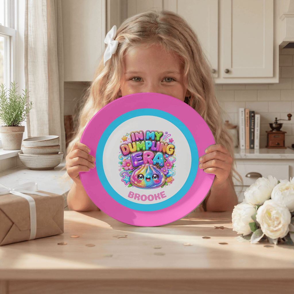 Personalized Dumpling Era Plate by Lil Plate Shop