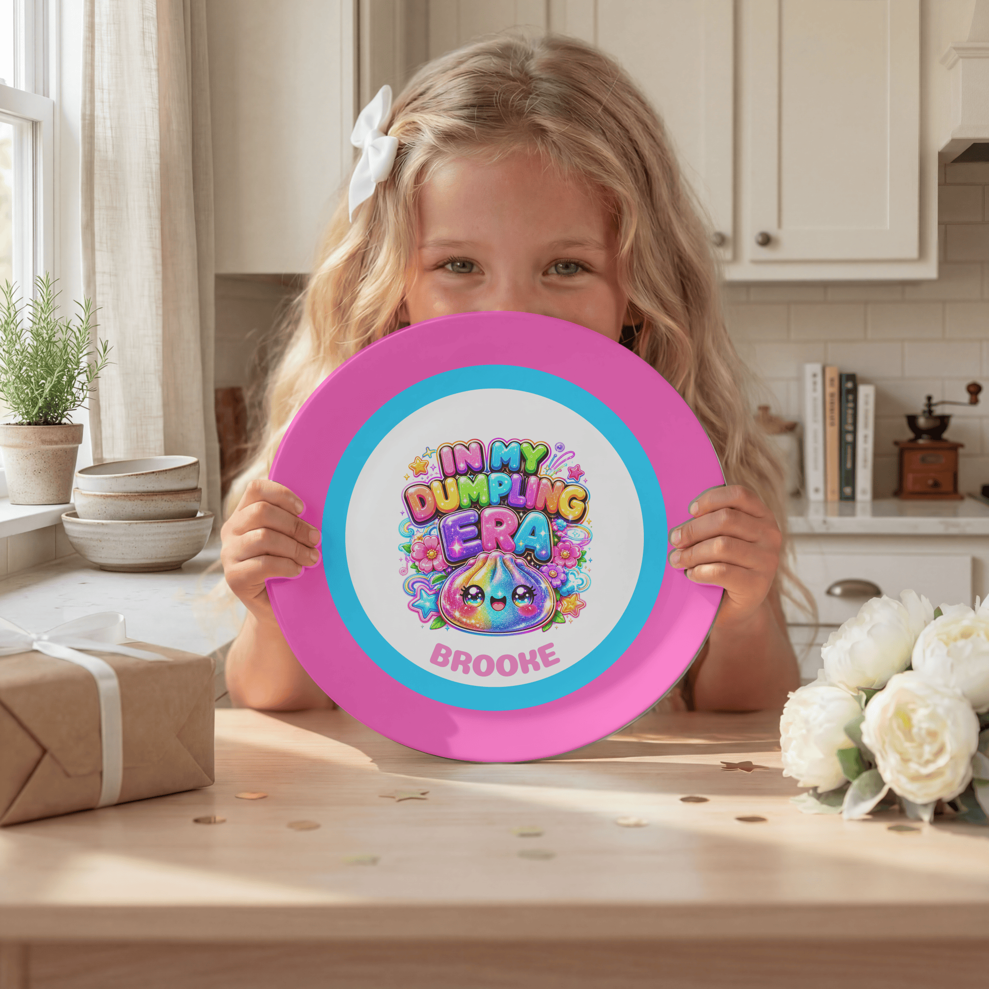 Personalized Dumpling Era Plate by Lil Plate Shop