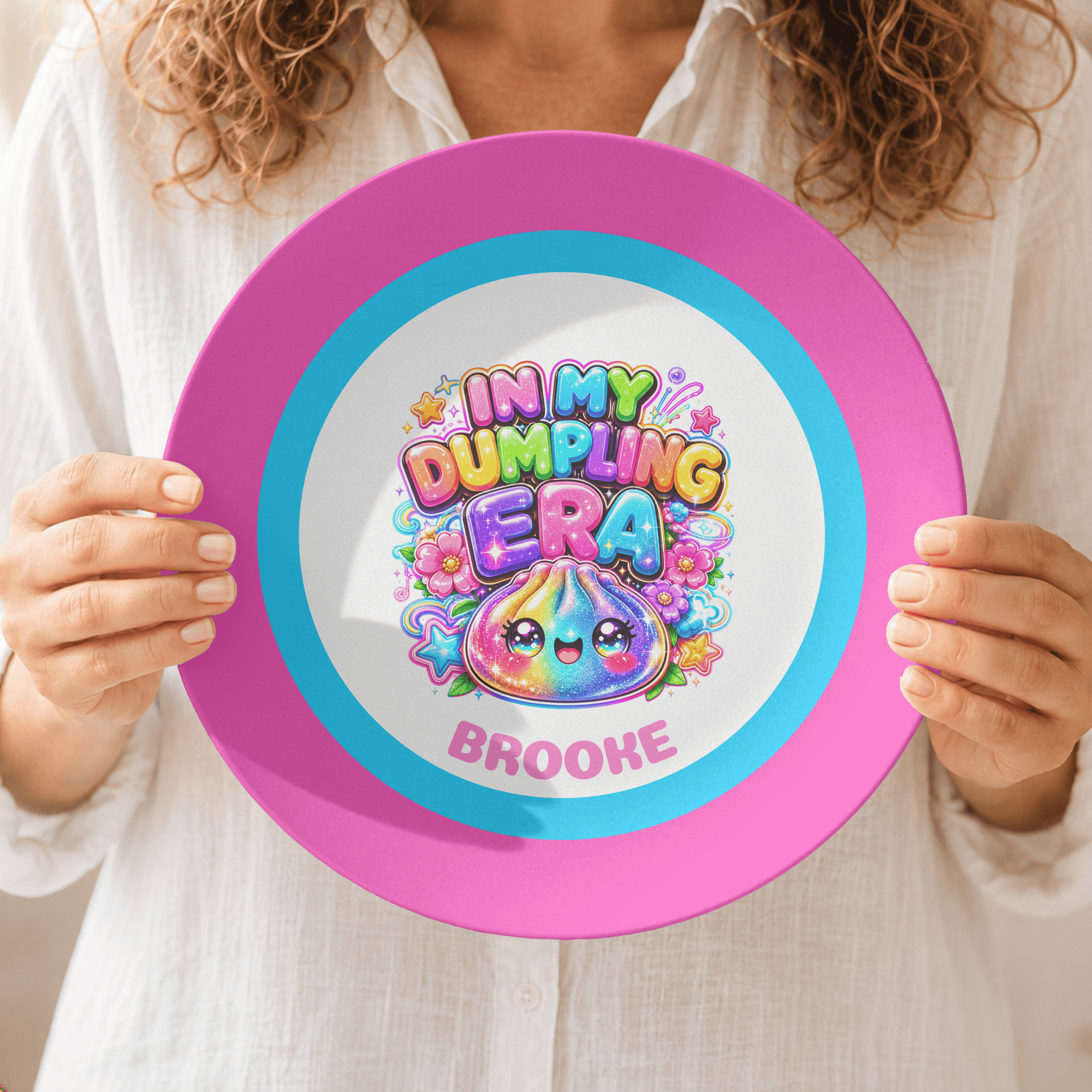 Personalized Dumpling Era Plate by Lil Plate Shop