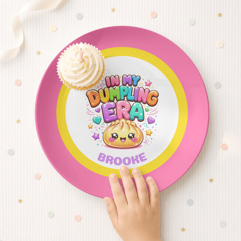 Personalized Dumpling Era Plate by Lil Plate Shop