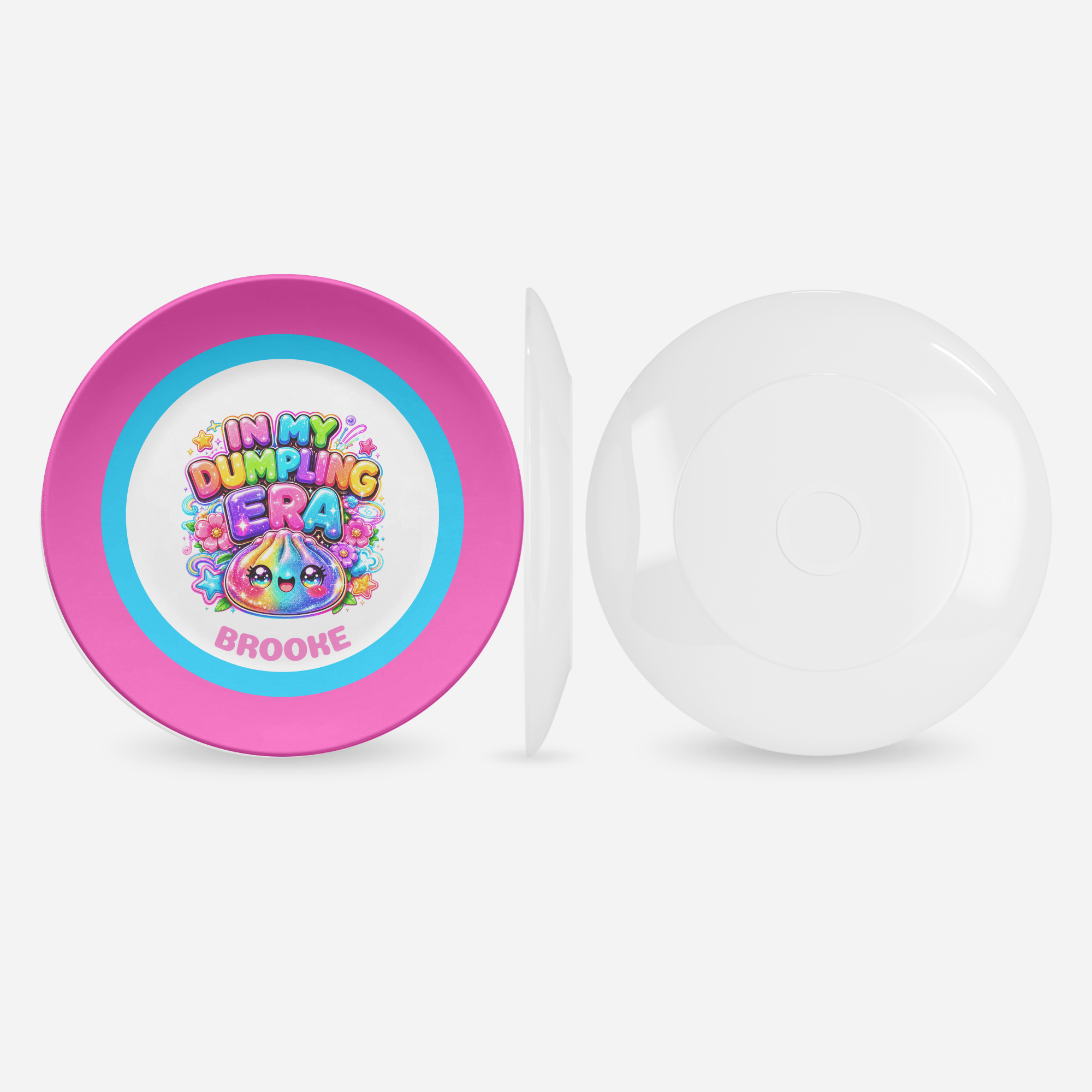 Personalized Dumpling Era Plate by Lil Plate Shop