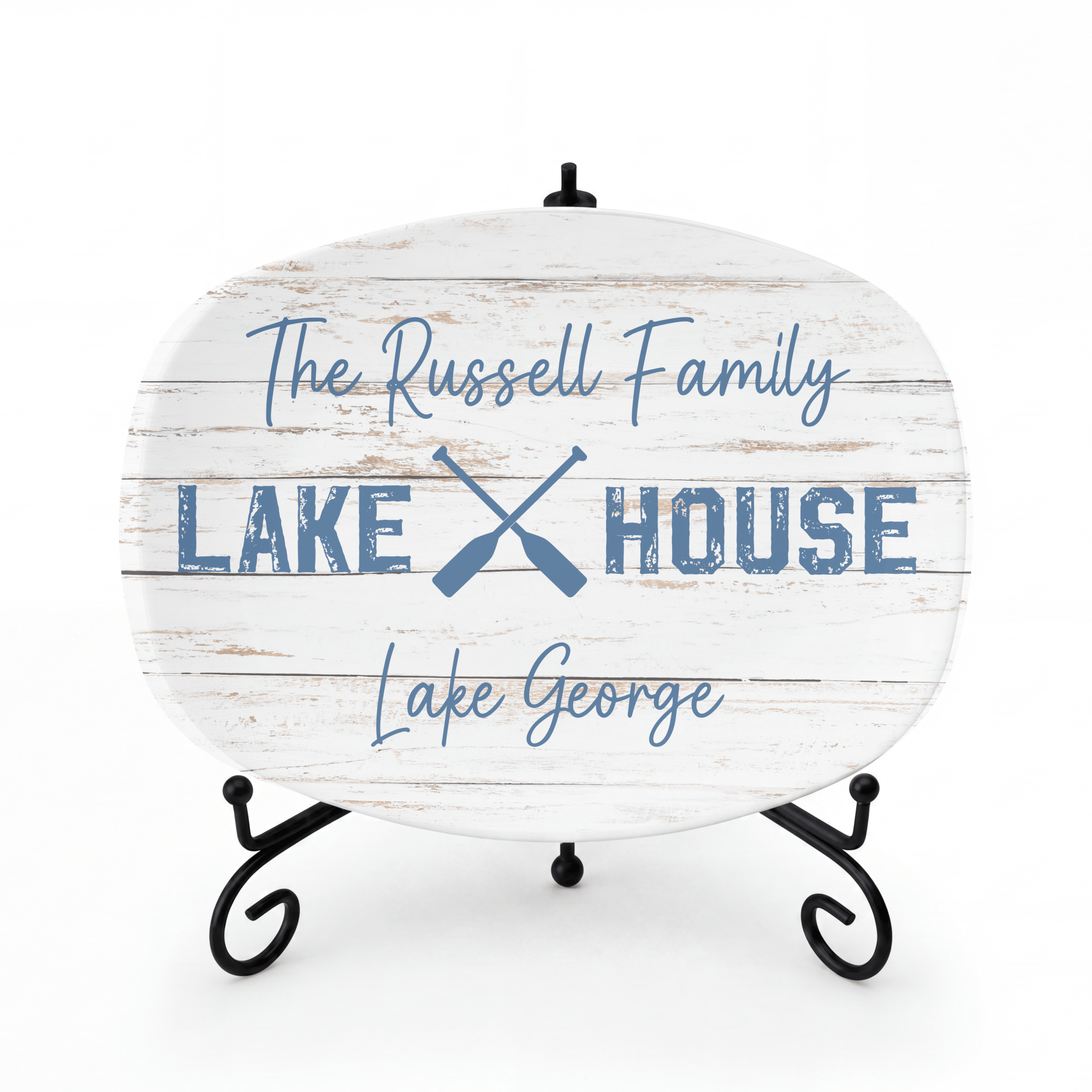 Personalized Family Lake House Platter by Lil Plate Shop