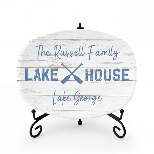 Personalized Family Lake House Platter by Lil Plate Shop