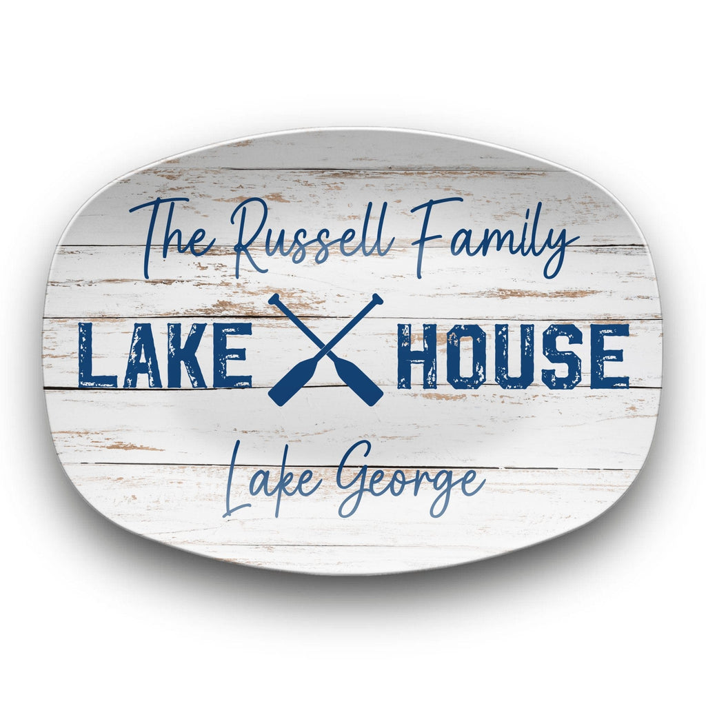Personalized Family Lake House Platter by Lil Plate Shop