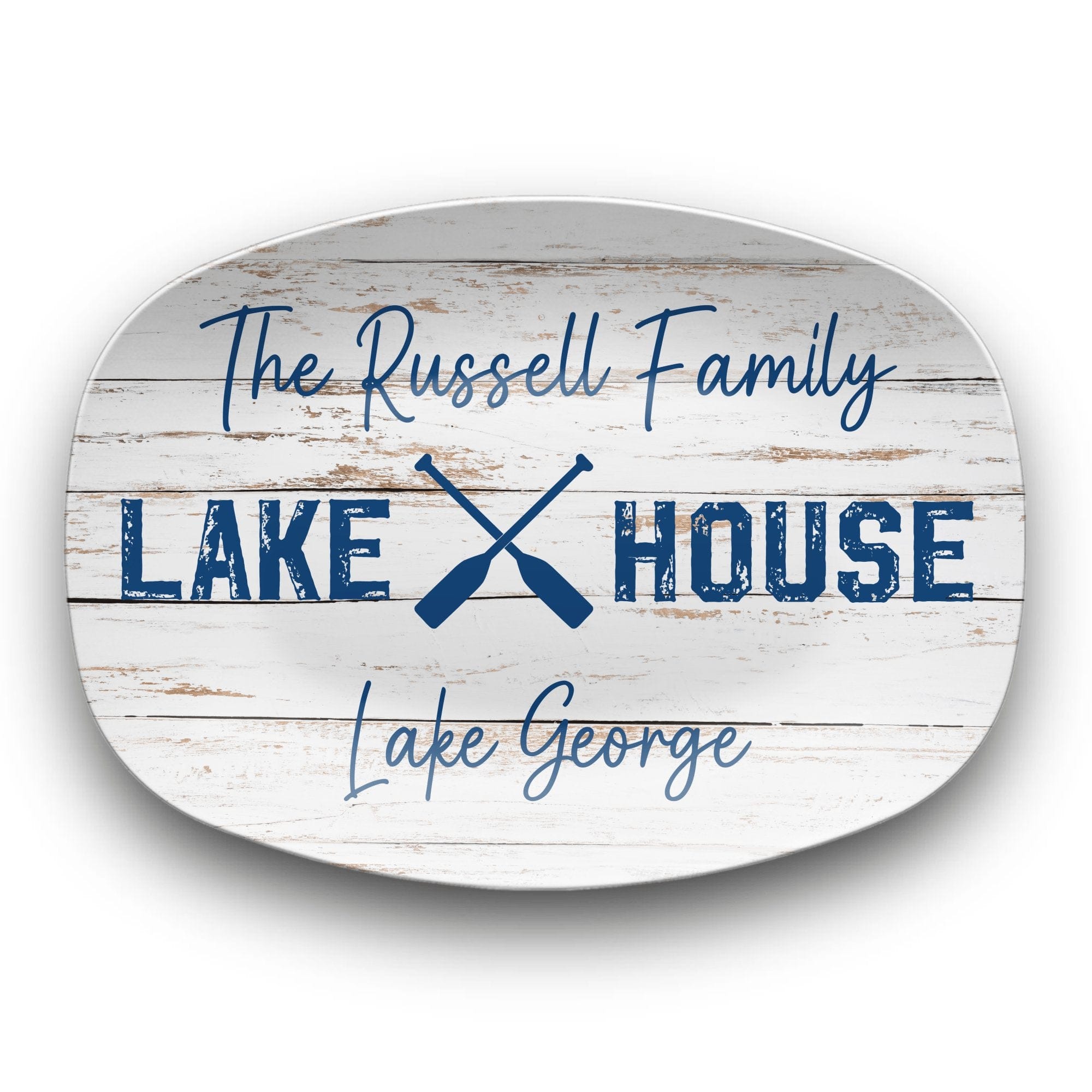 Personalized Family Lake House Platter by Lil Plate Shop