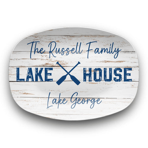 Personalized Family Lake House Platter by Lil Plate Shop