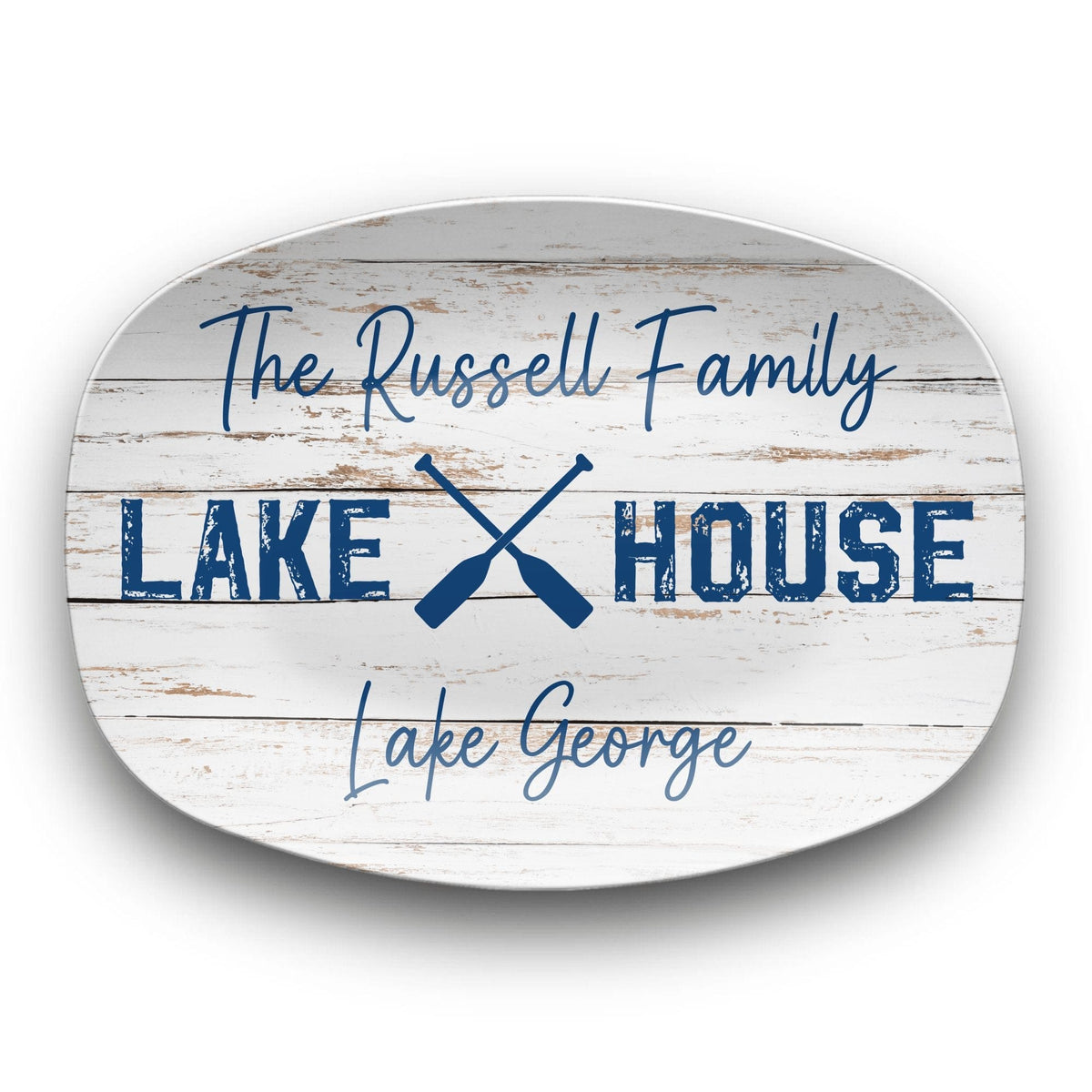 Personalized Family Lake House Platter by Lil Plate Shop