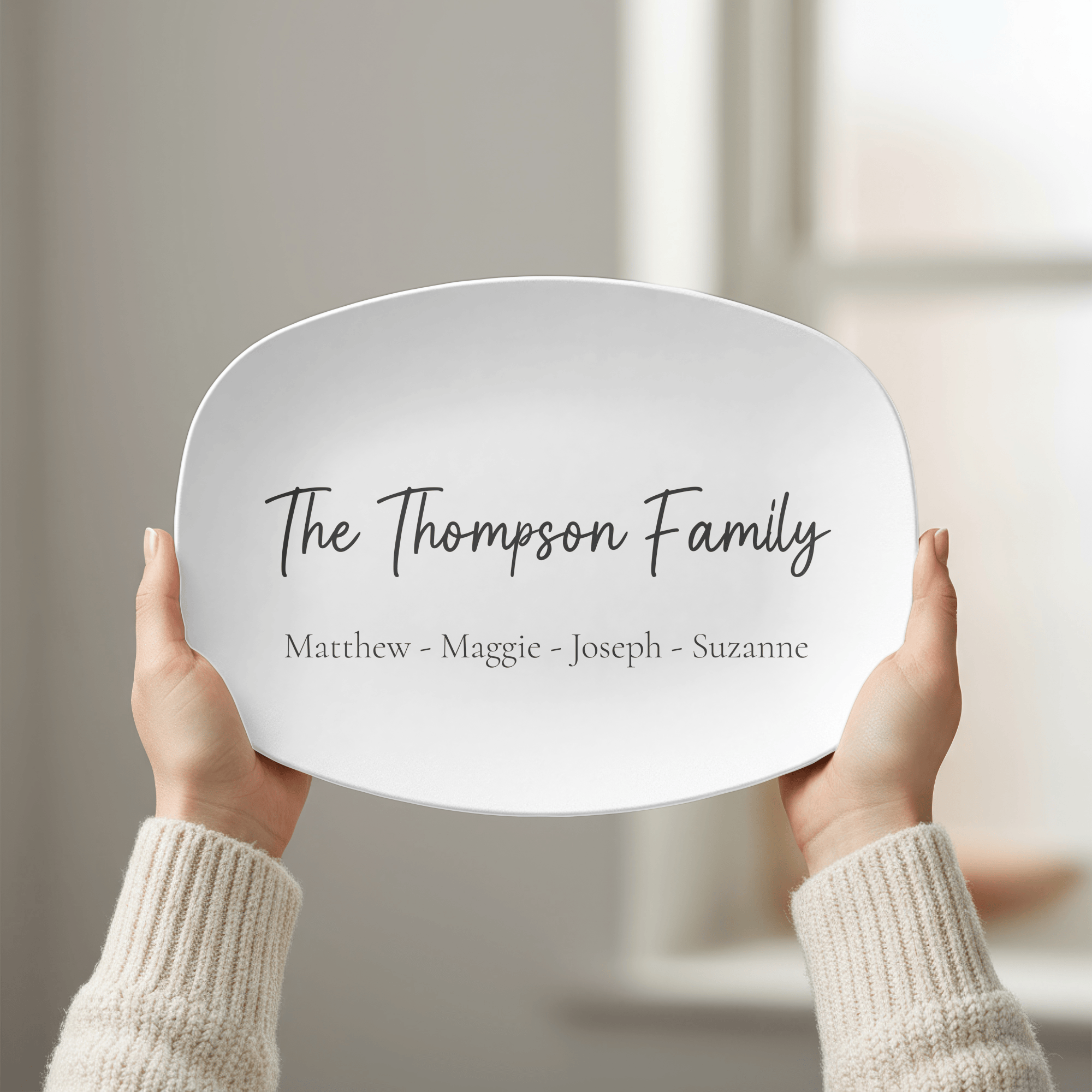 Personalized Family Name Platter by Lil Plate Shop