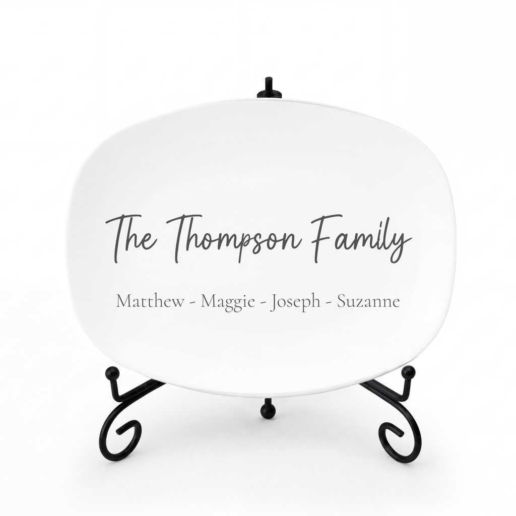 Personalized Family Name Platter by Lil Plate Shop