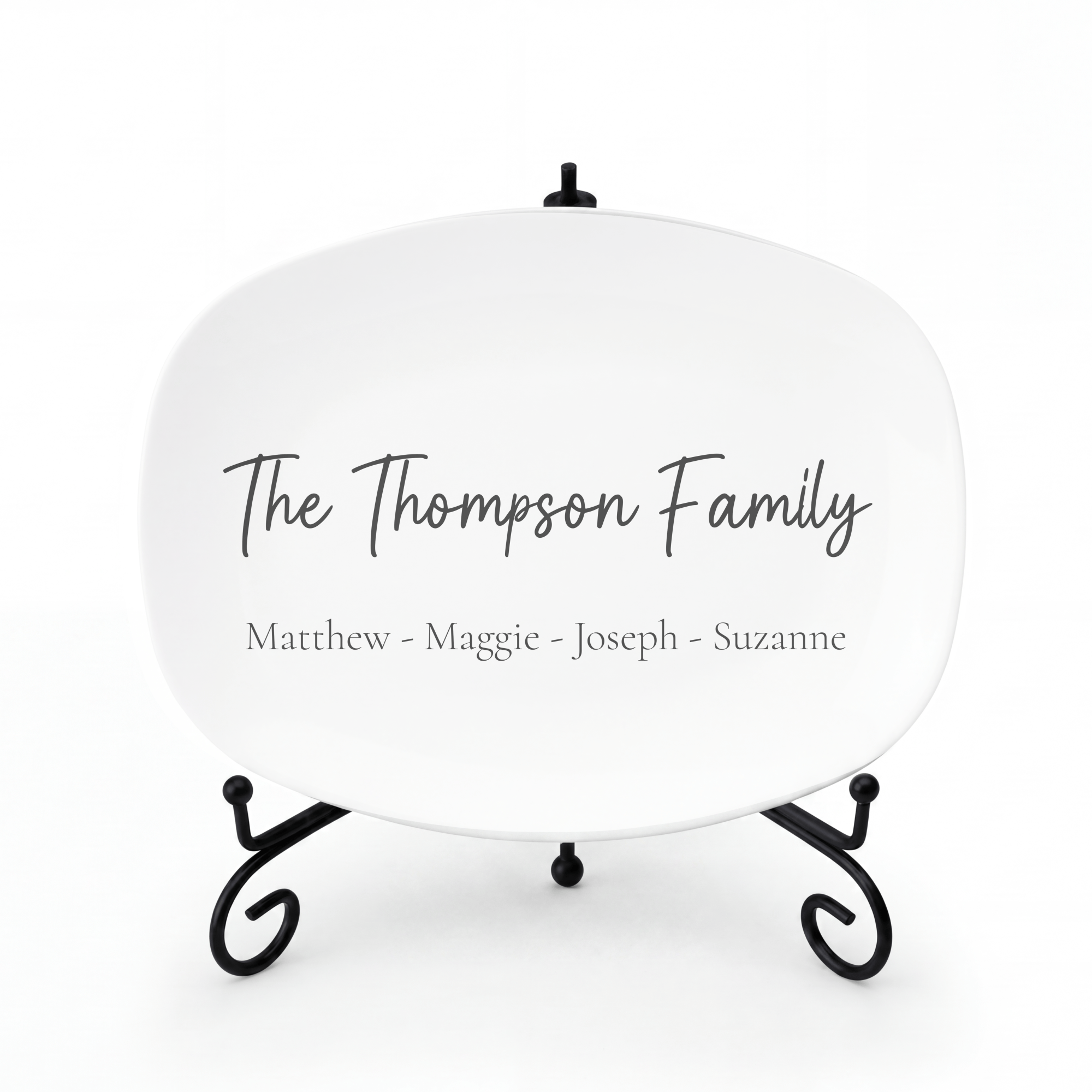 Personalized Family Name Platter by Lil Plate Shop