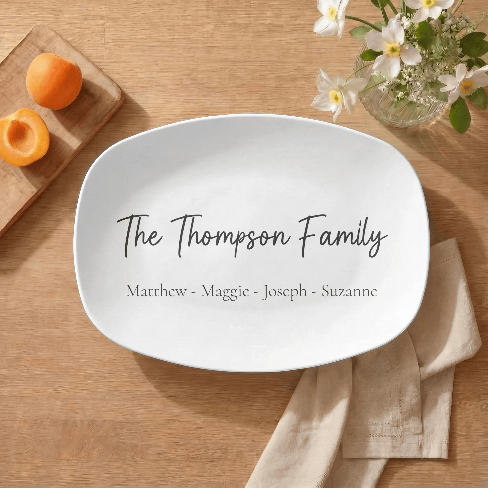 Personalized Family Name Platter Platter by Lil Plate Shop
