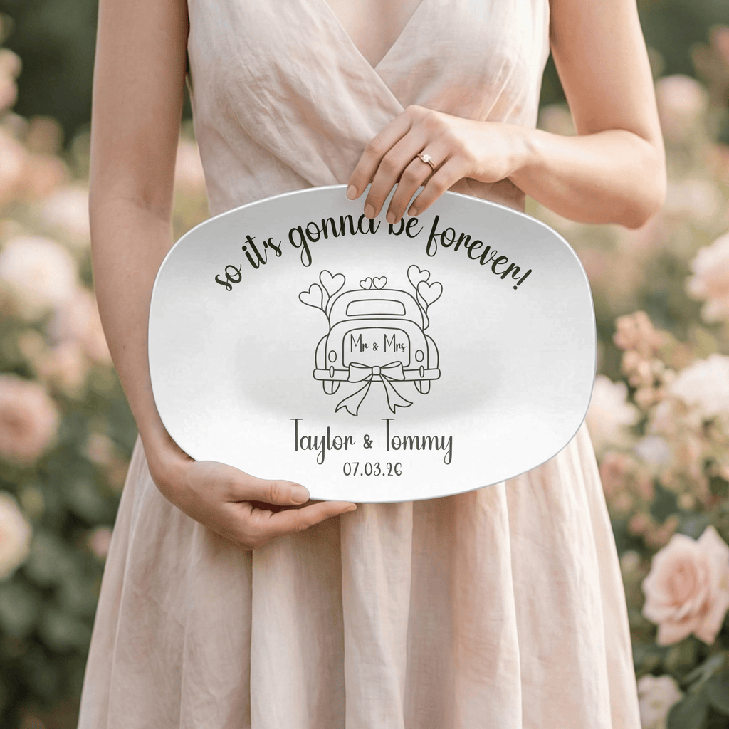 Personalized Forever Wedding Platter by Lil Plate Shop