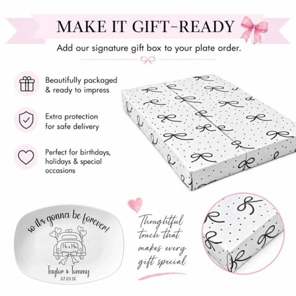 Personalized Forever Wedding Platter by Lil Plate Shop