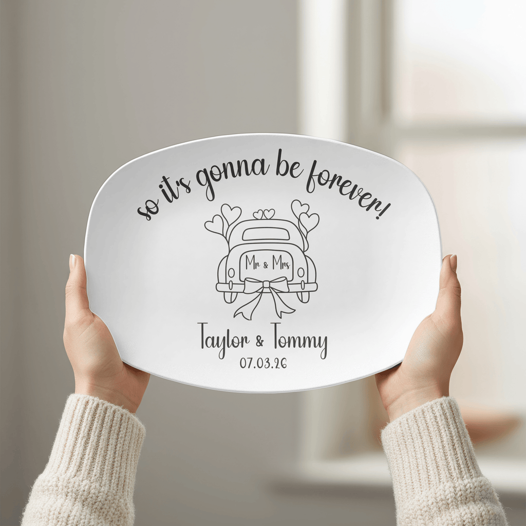 Personalized Forever Wedding Platter by Lil Plate Shop