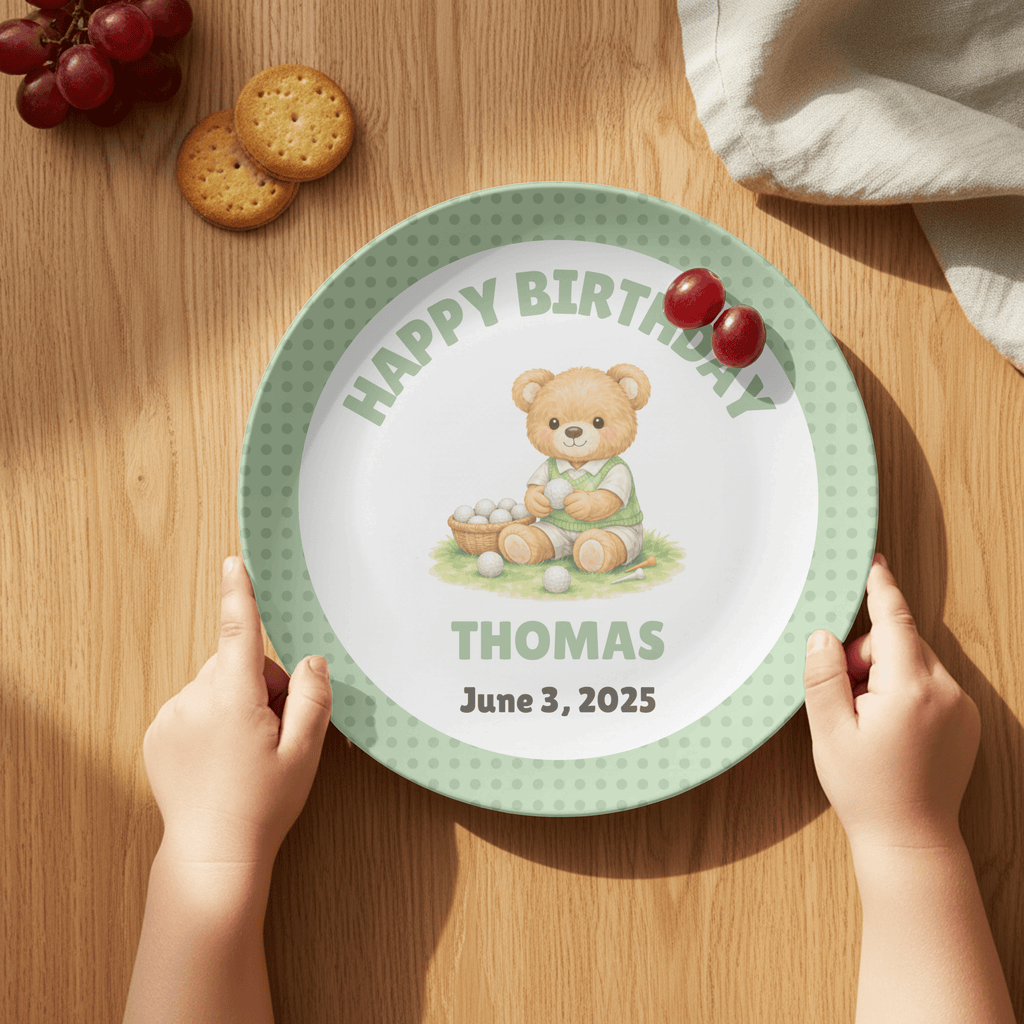 Personalized Golf Birthday Plate by Lil Plate Shop