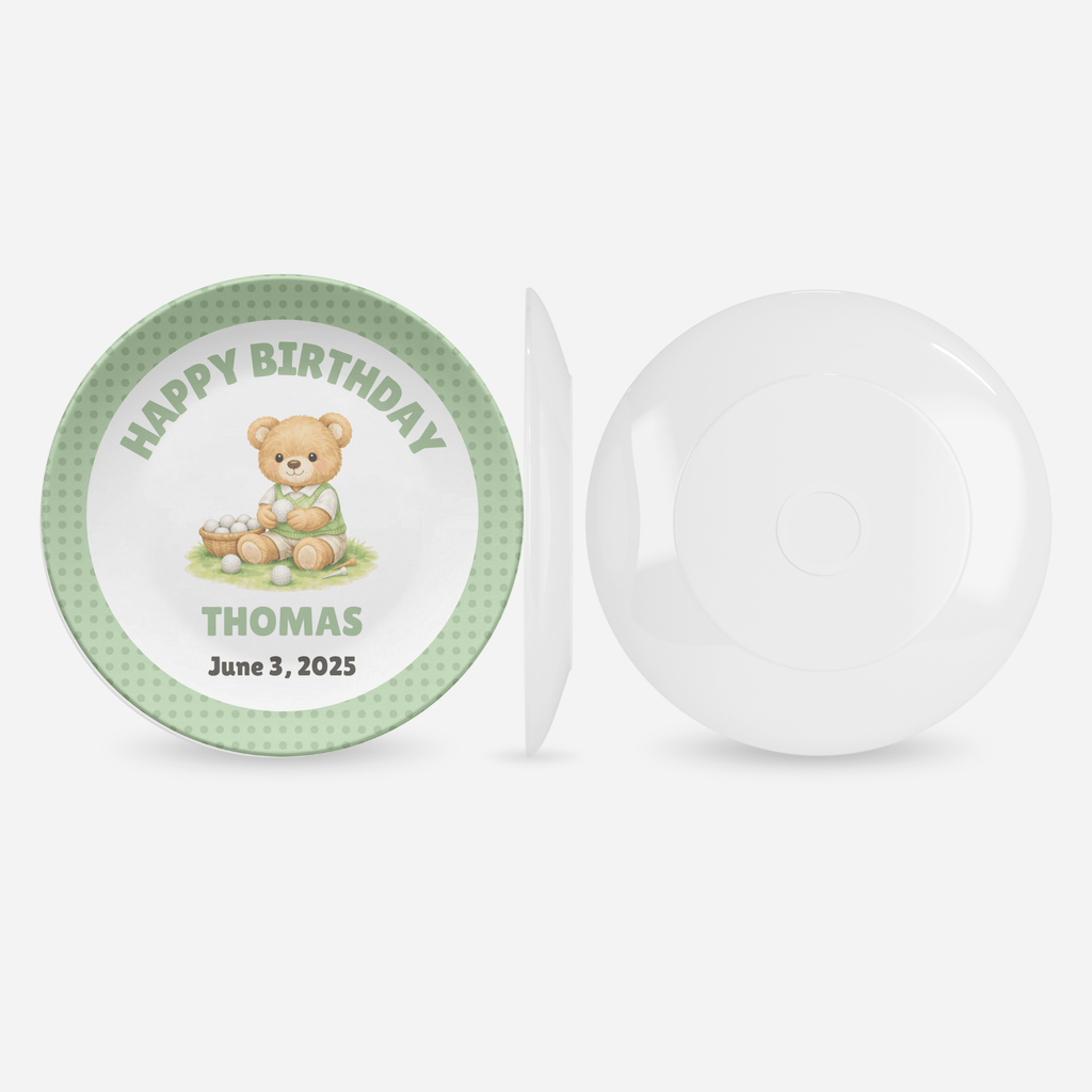 Personalized Golf Birthday Plate by Lil Plate Shop