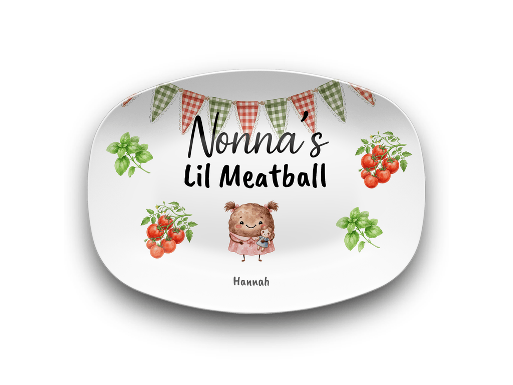Personalized Grandma Nonna Meatball Platter Platter / 1 Name by Lil Plate Shop