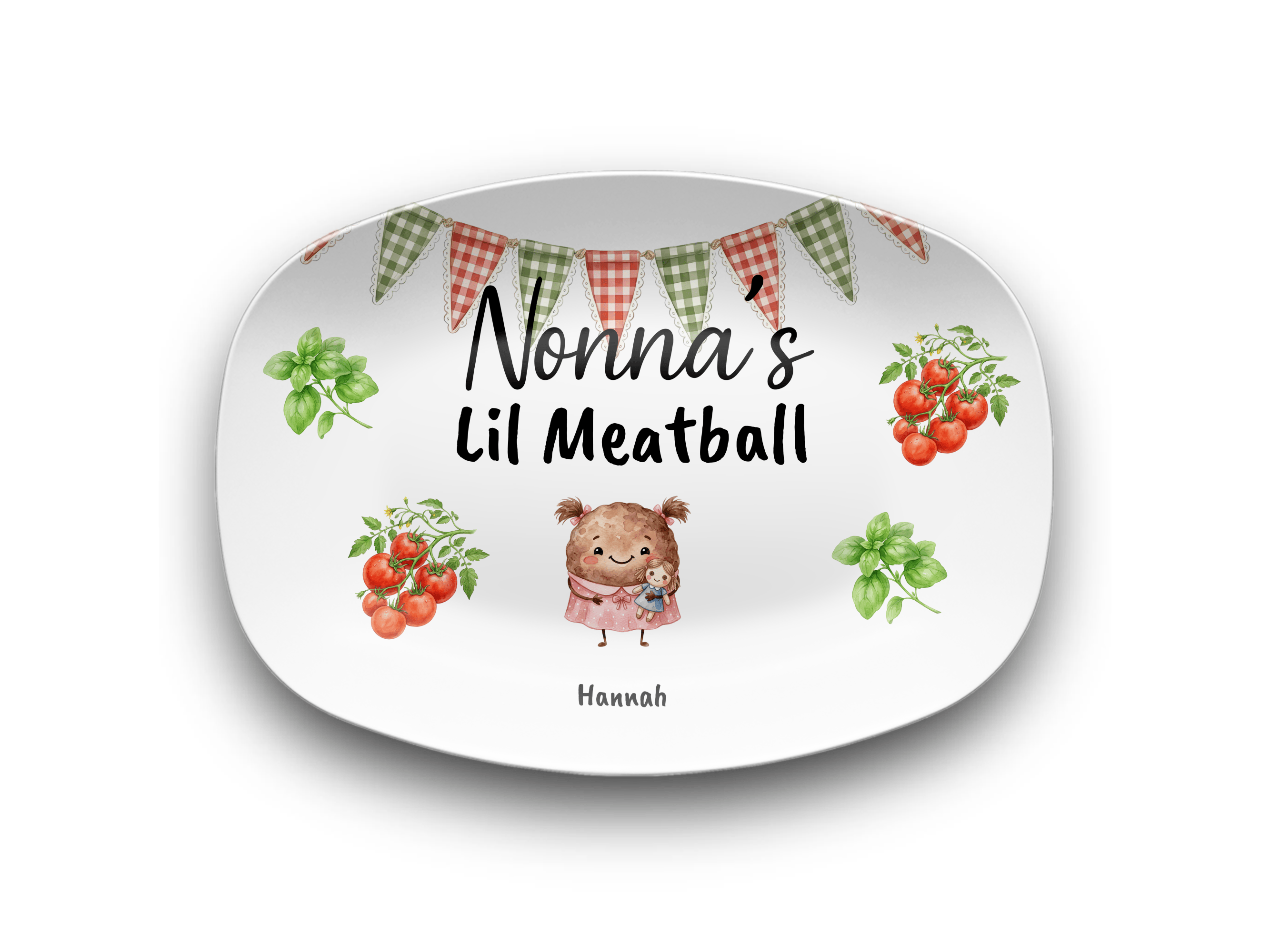 Personalized Grandma Nonna Meatball Platter Platter / 1 Name by Lil Plate Shop