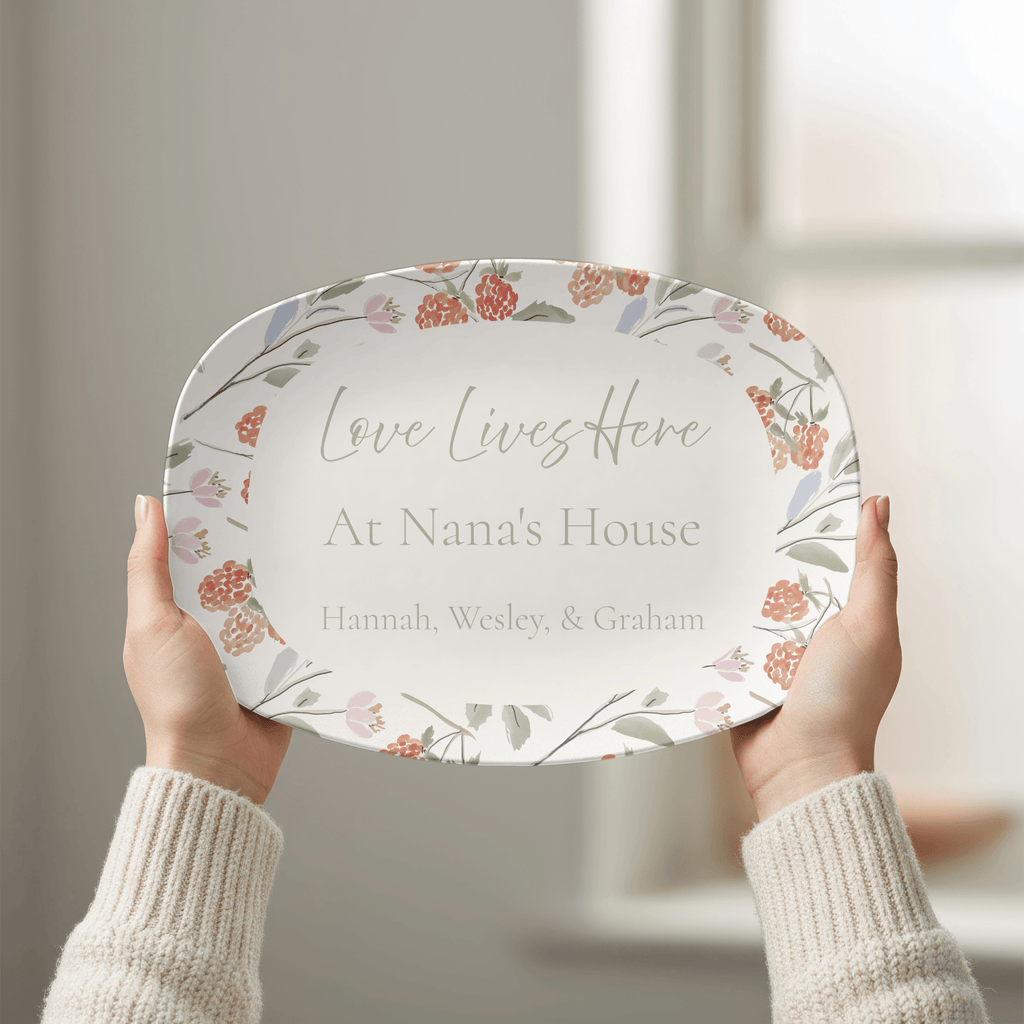 Personalized Grandmother Platter by Lil Plate Shop