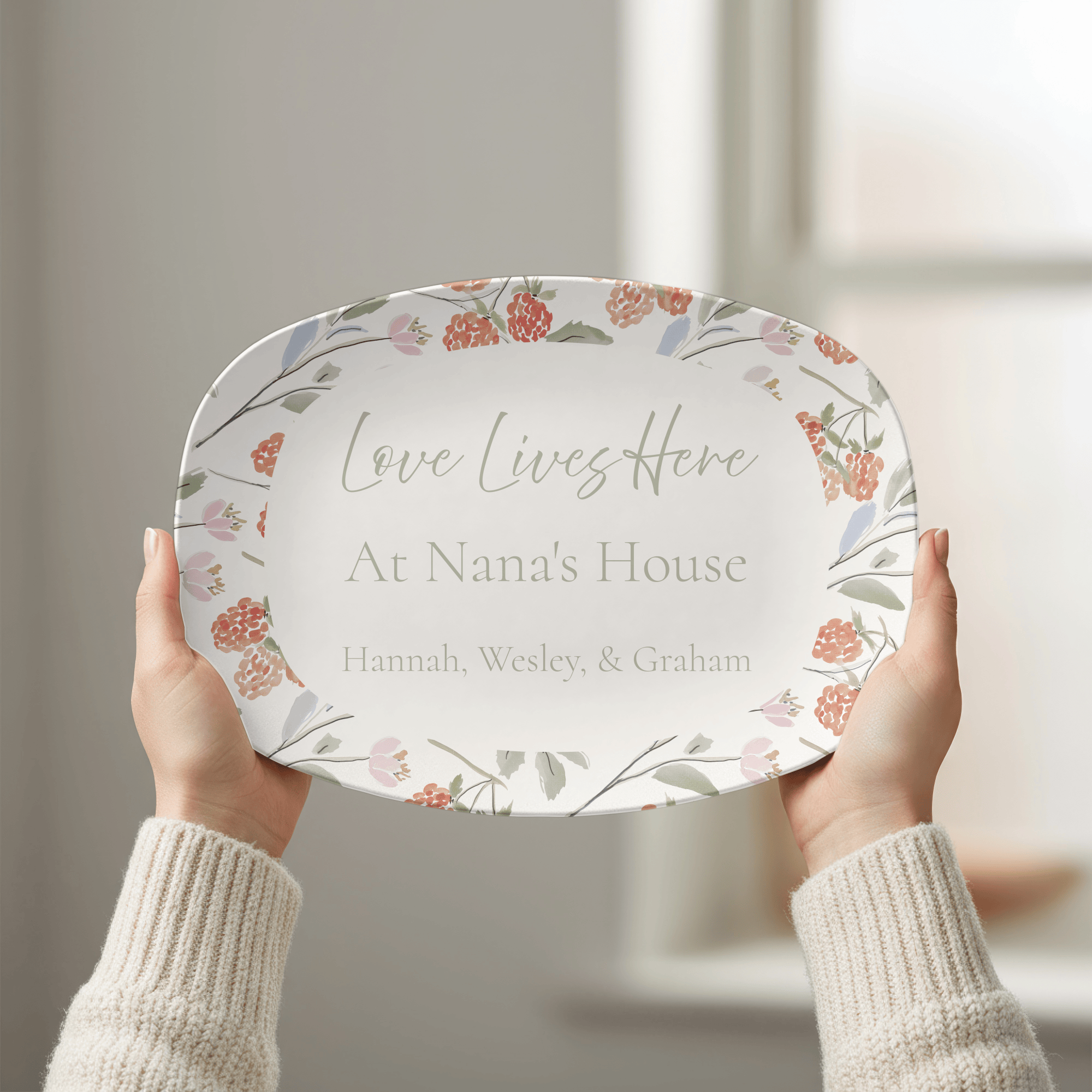 Personalized Grandmother Platter by Lil Plate Shop