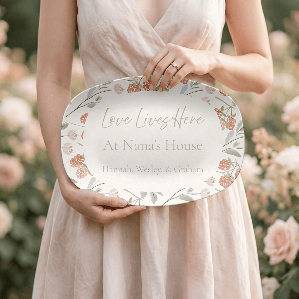 Personalized Grandmother Platter by Lil Plate Shop