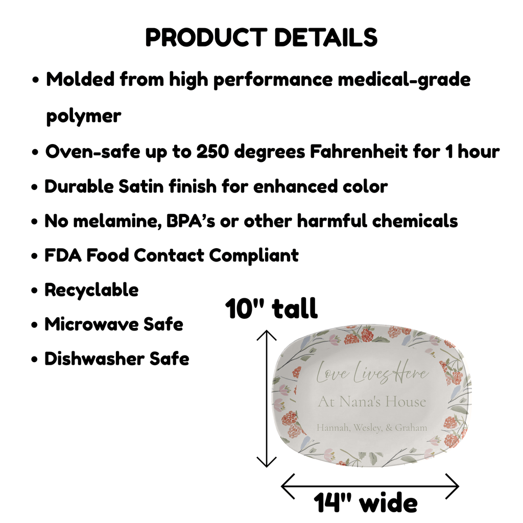 Personalized Grandmother Platter by Lil Plate Shop